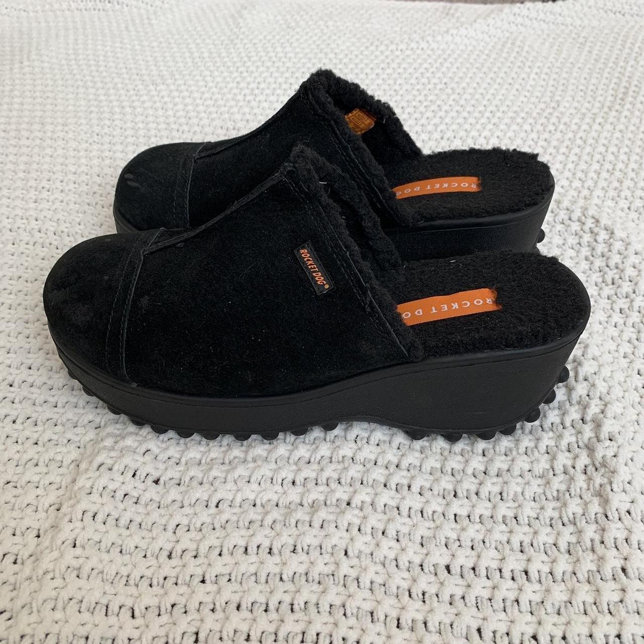 Rocket Dog Women's Black Clogs Depop