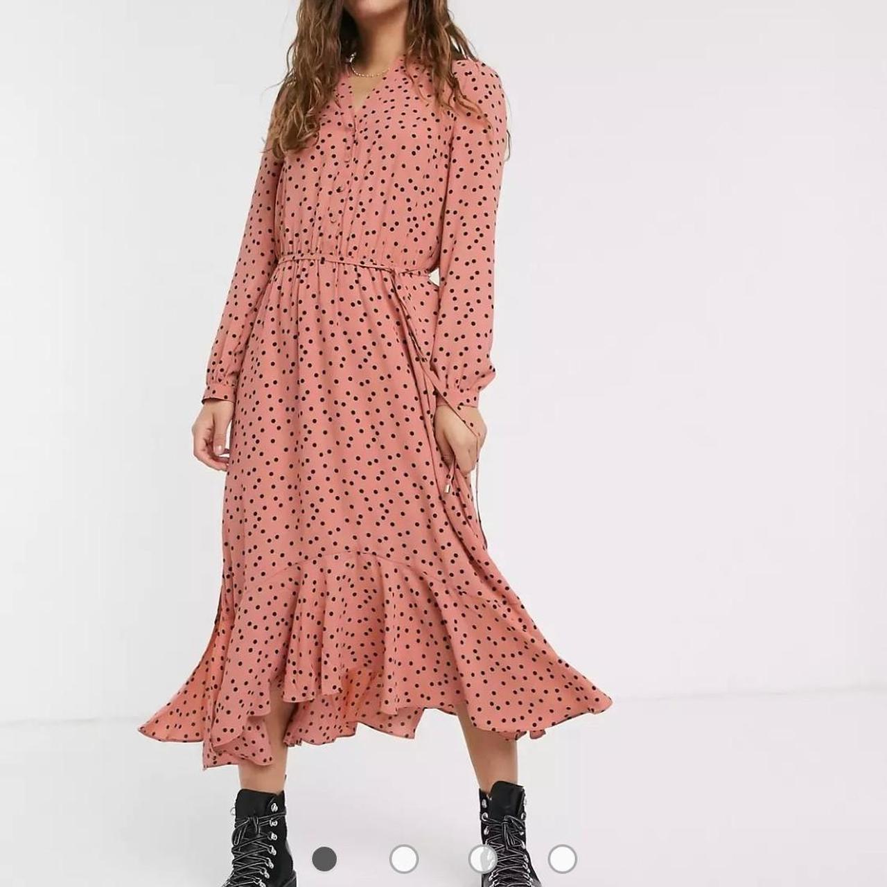 Oasis braided spot button through dress