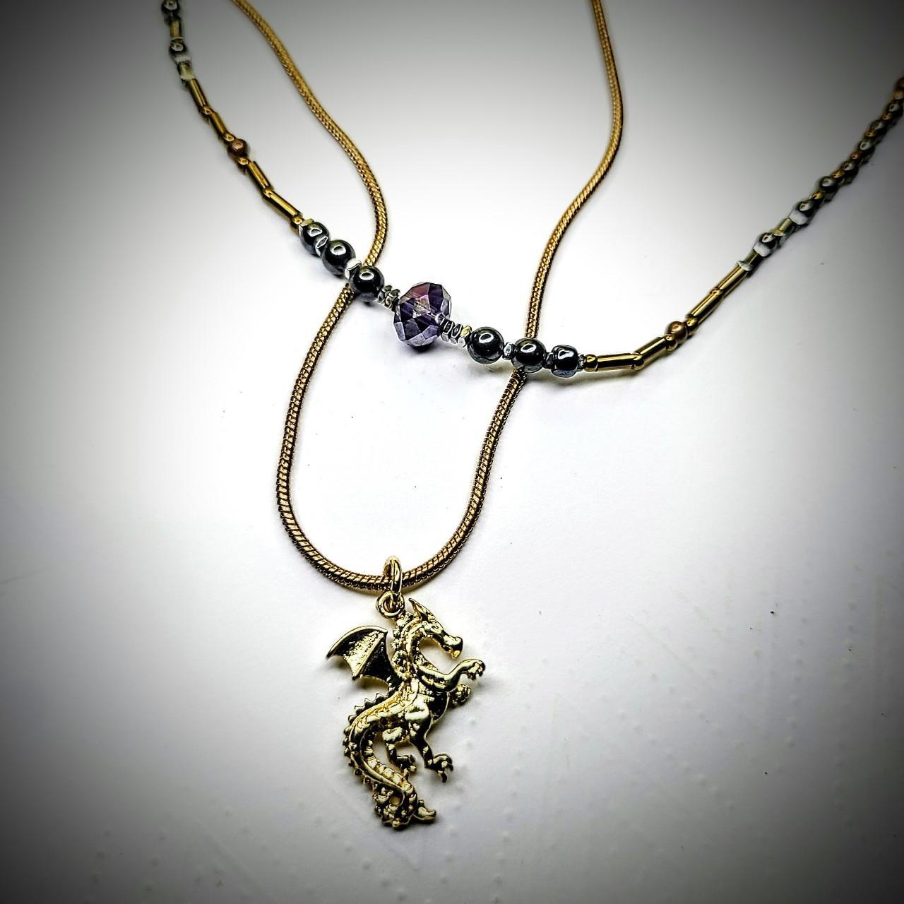 Small dragon store necklace