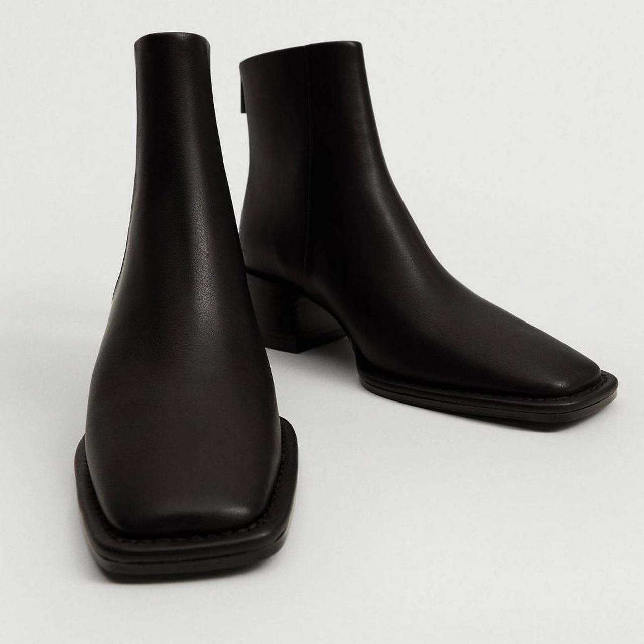 Black boots mango best sale