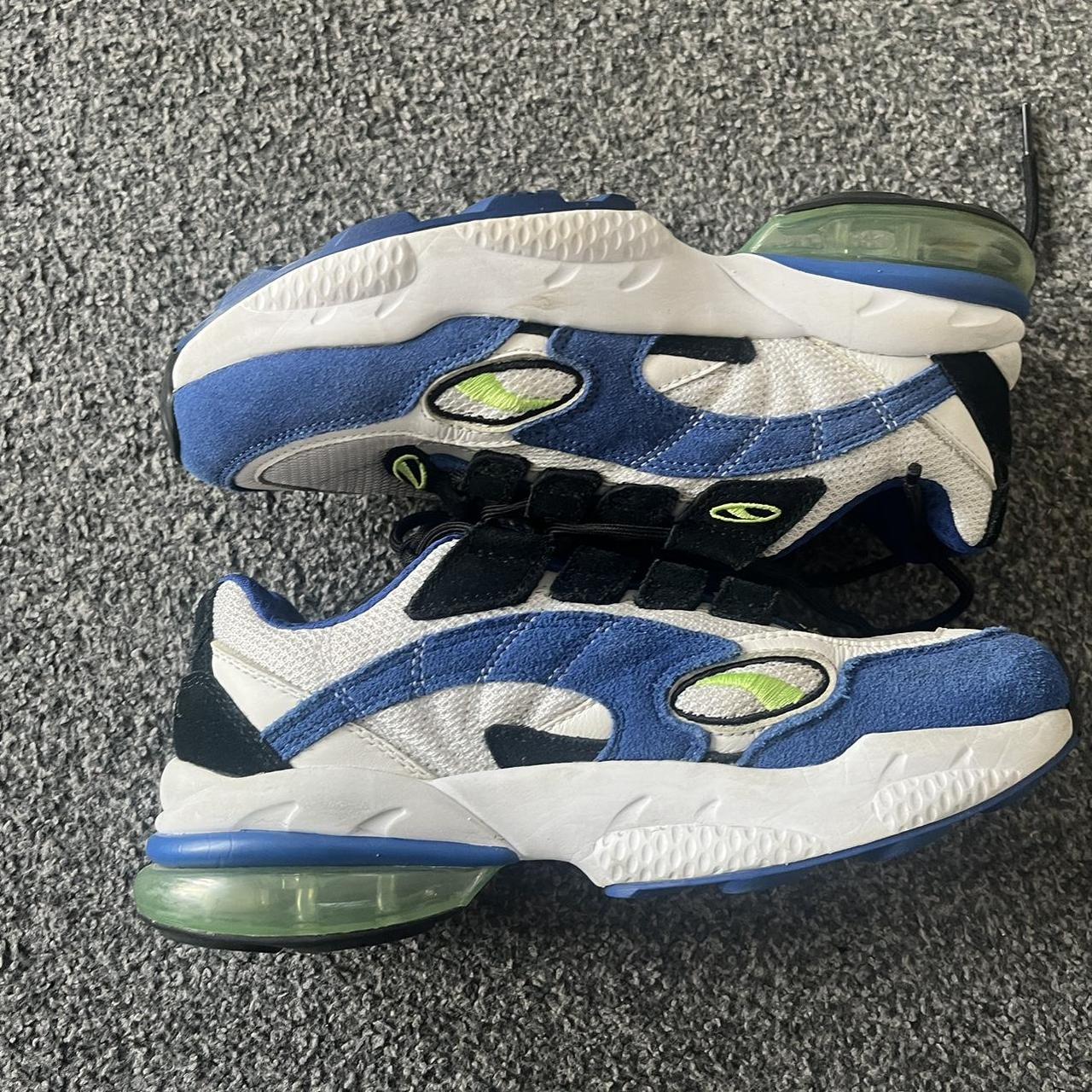 Puma Cell Venom White Blue Green Size