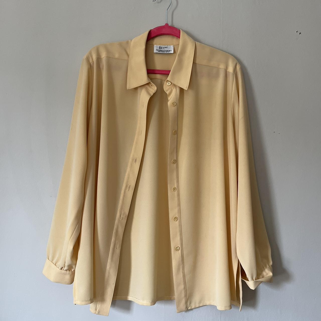 Warm yellow button down shirt from Drapers & Damon’s... - Depop