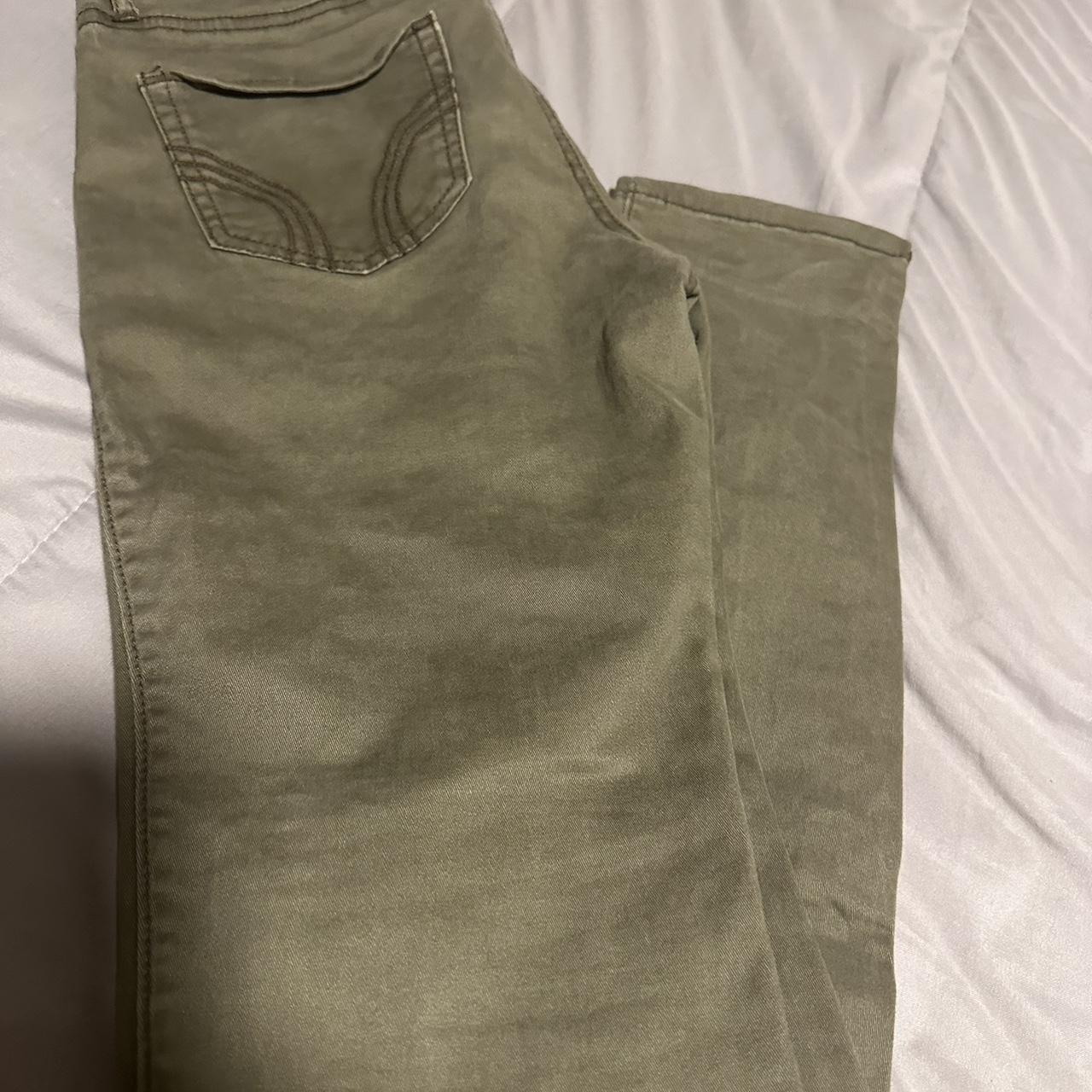 hollister olive green jeans