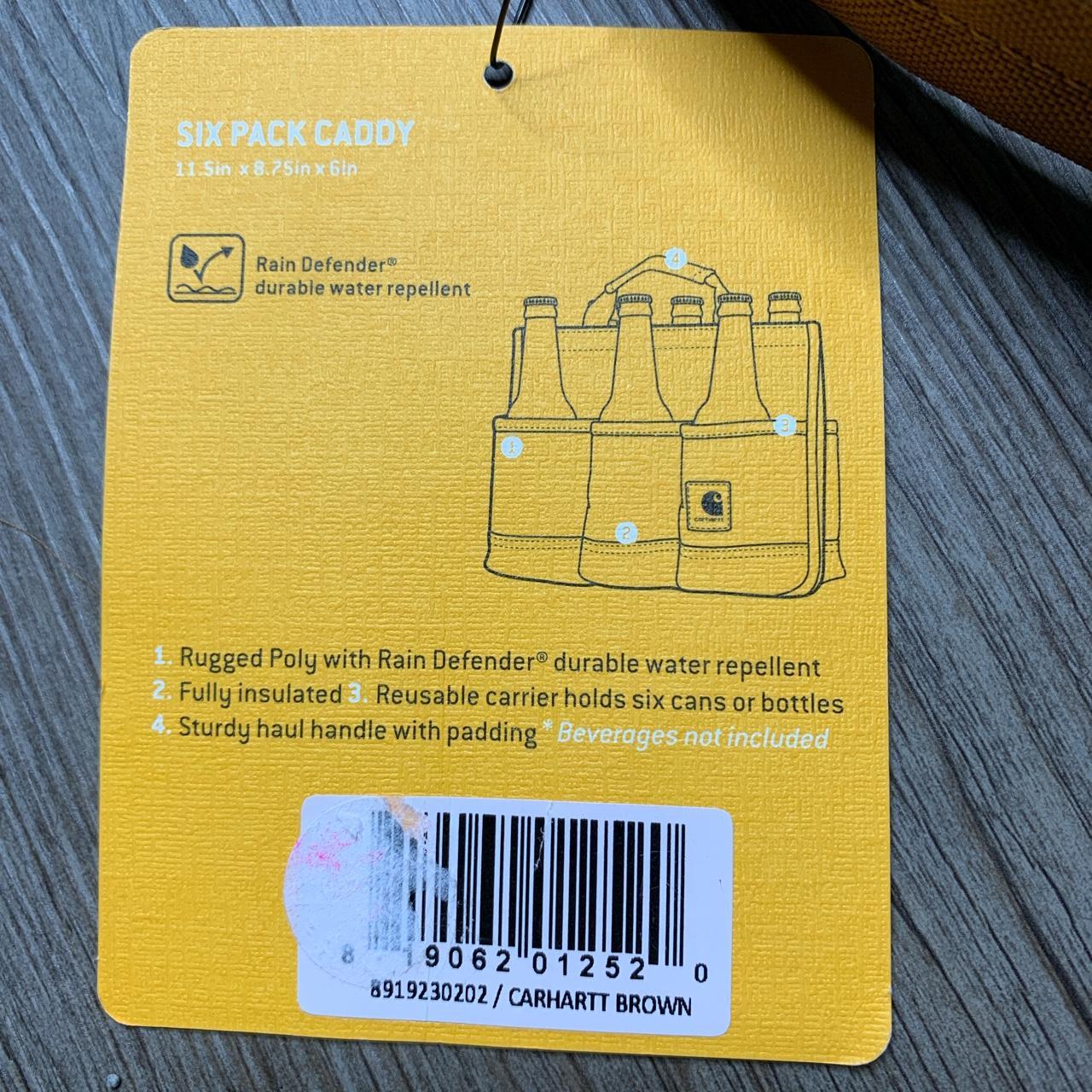 Carhartt 6 Pack Beer Holder Caddy Canvas Insulated... Depop