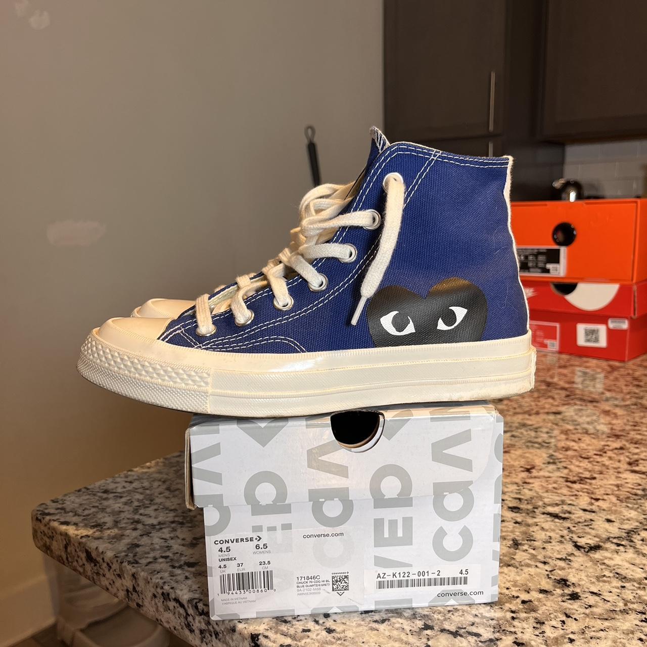 Comme des Garçons Play Women's Navy and Blue Trainers