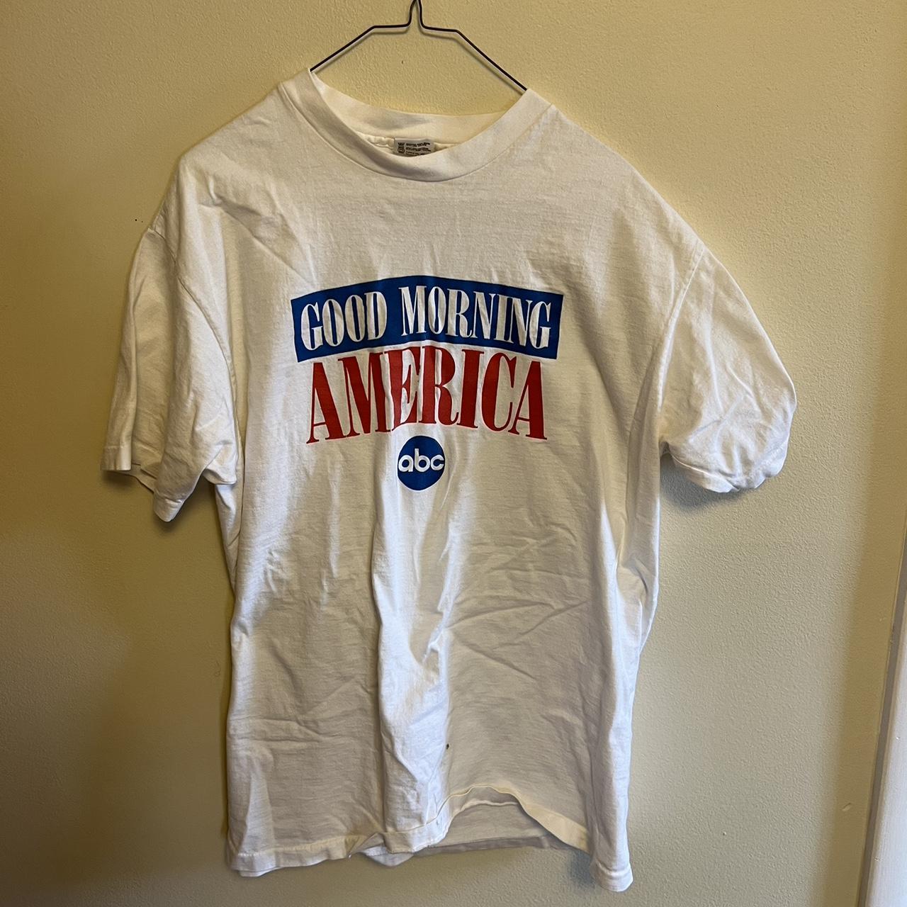 VINTAGE GOOD MORNING AMERICA FRONT AND BACK SHIRT... - Depop