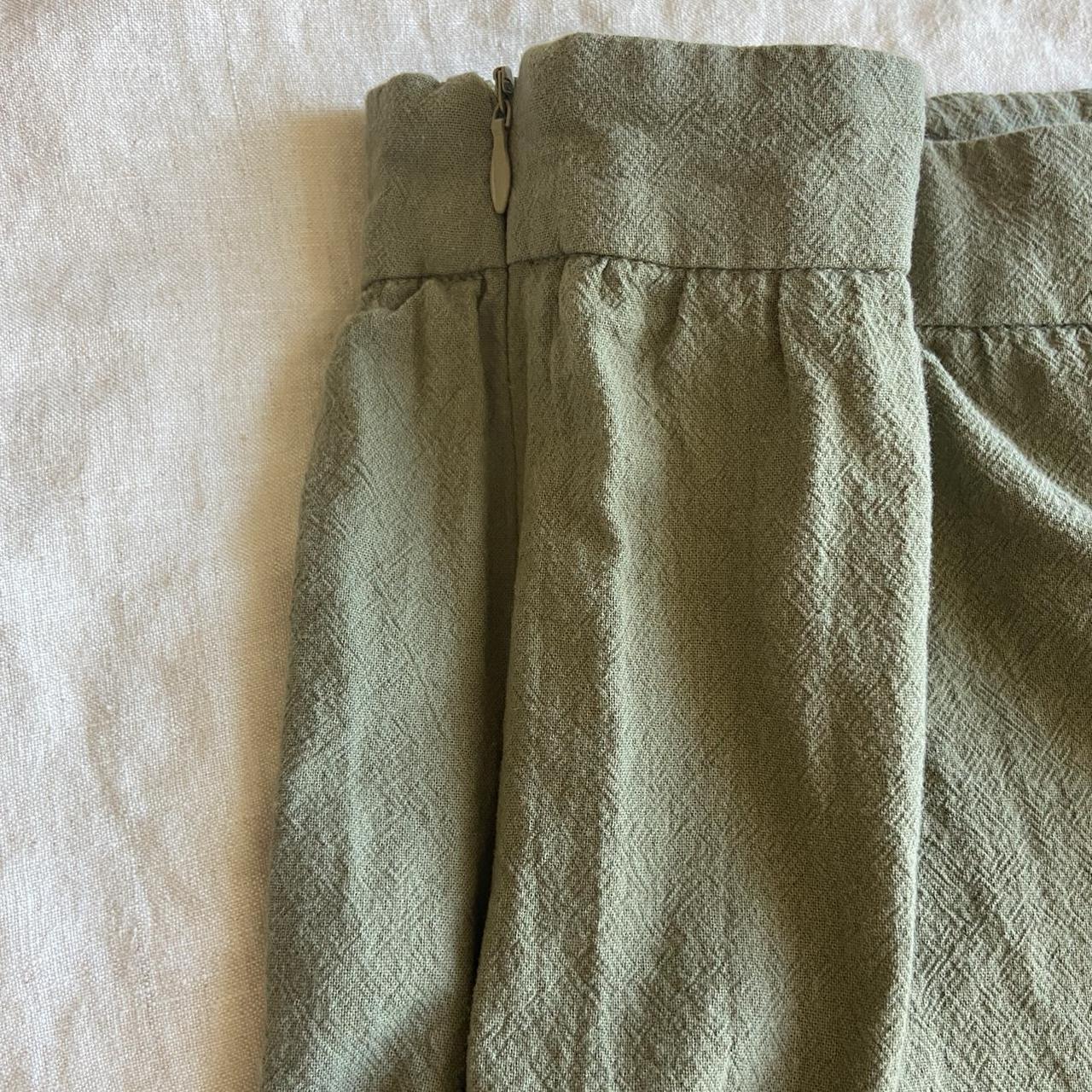 Olive Green Linen Pants Size L #linen #pants... - Depop