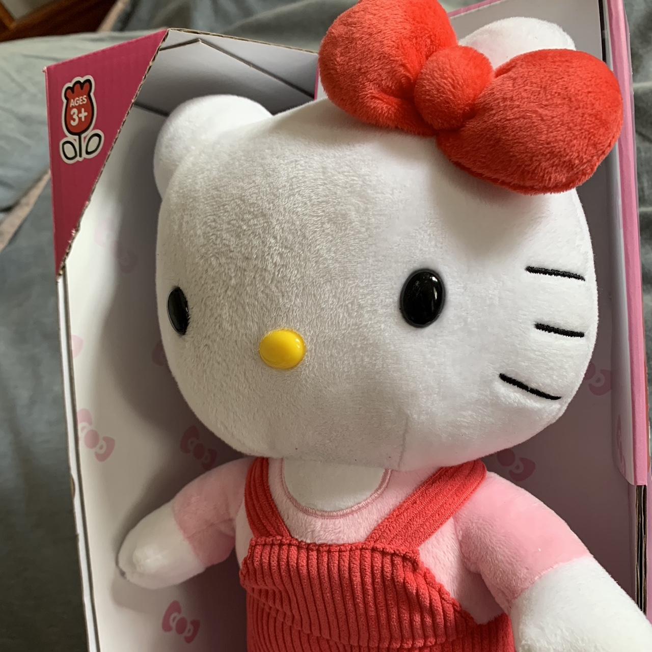 Hello kitty plush in box 🎀 . Her face has been... - Depop