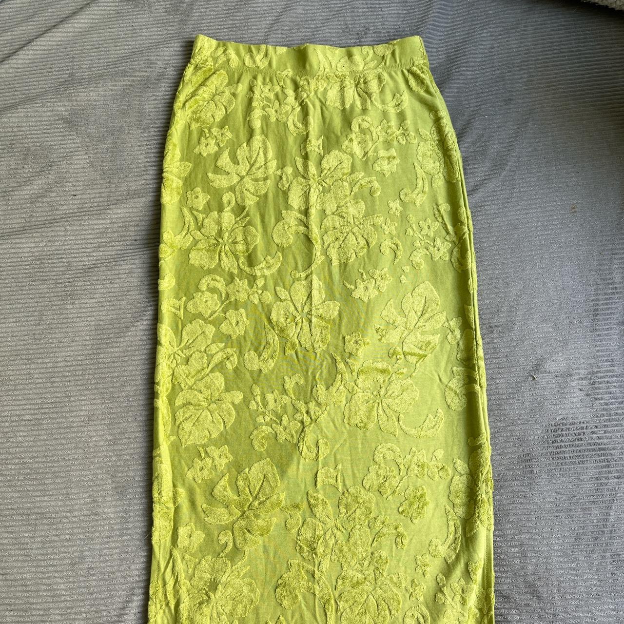 Like Green Ghanda Maxi Skirt 🤍 Worn only once,... Depop