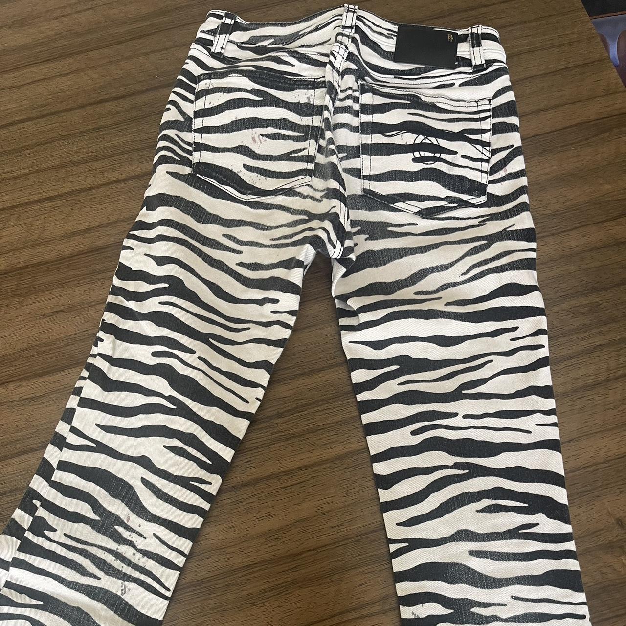 Incredible condition R13 zebra jeans Size 26. True Depop