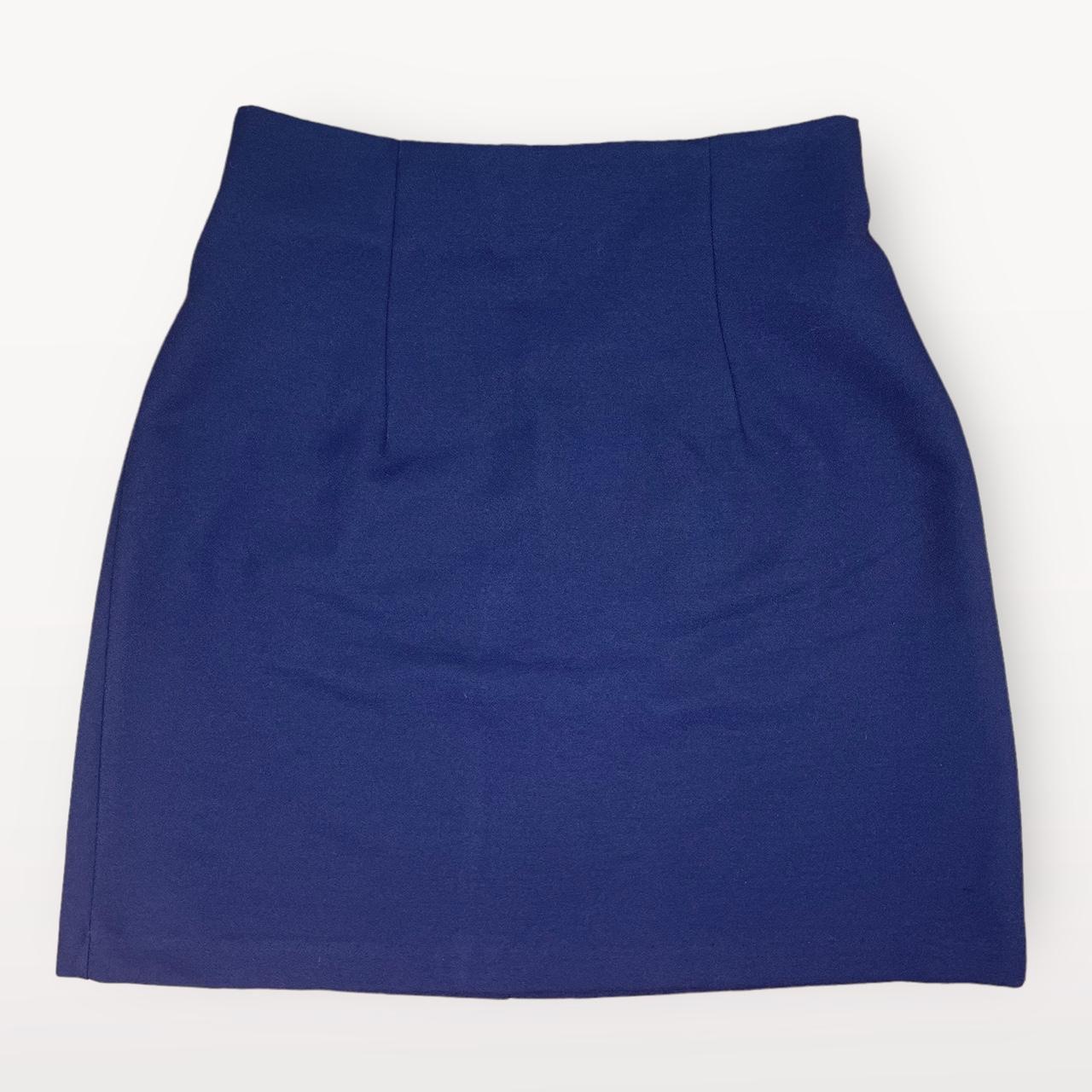 Royal blue skirt 90s sale