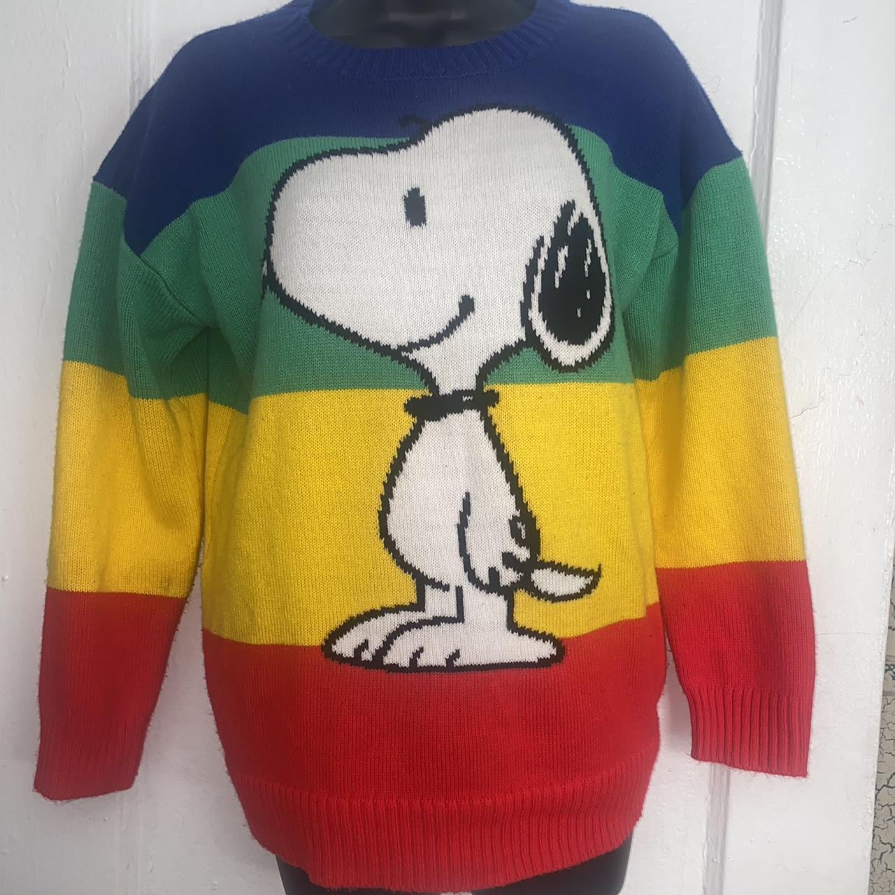 Rainbow snoopy sale sweater