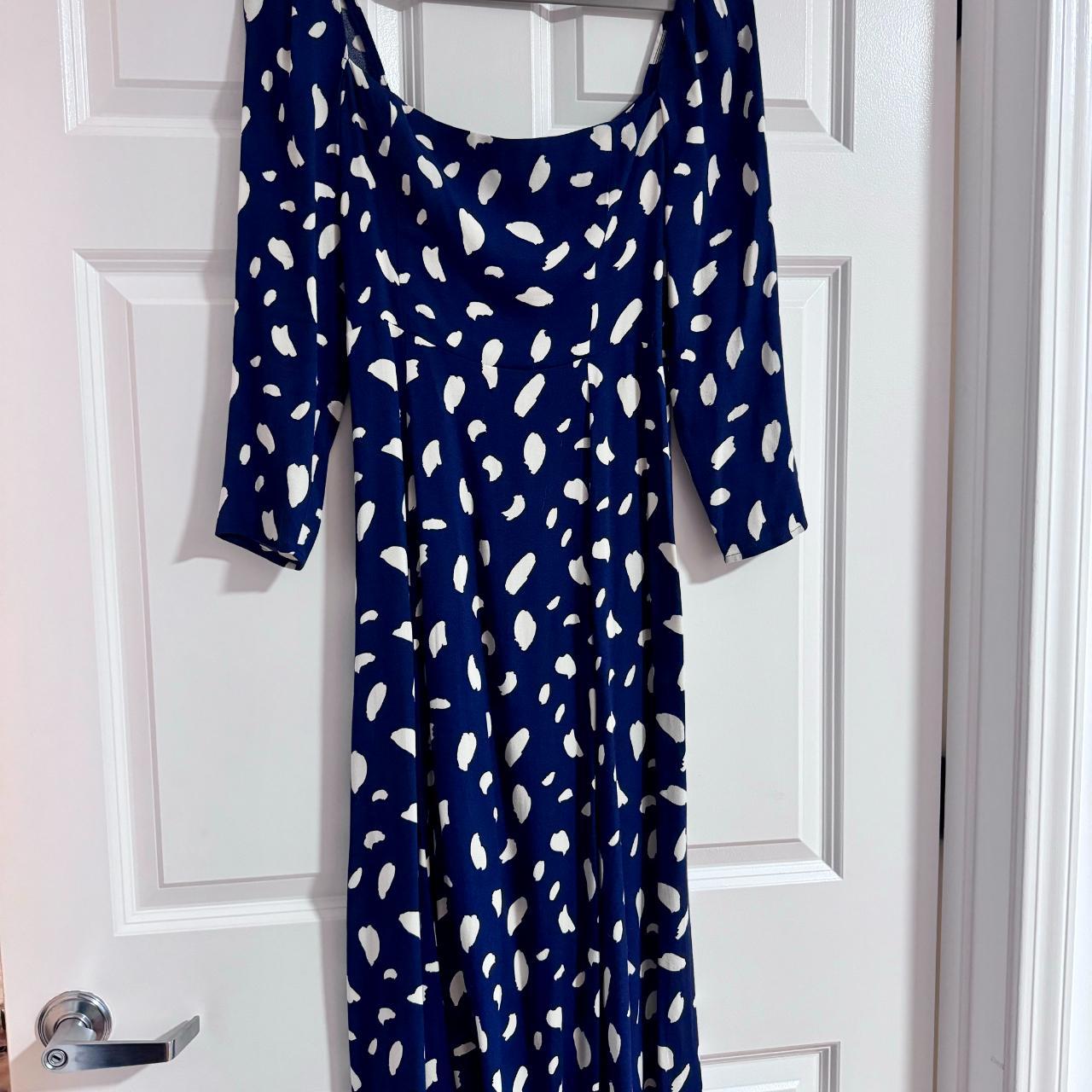 Reformation Adams Navy Blue deals Dress sz Medium