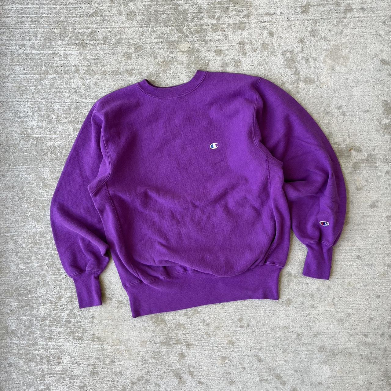 Vintage 90s Champion Reverse Weave Crewneck... - Depop