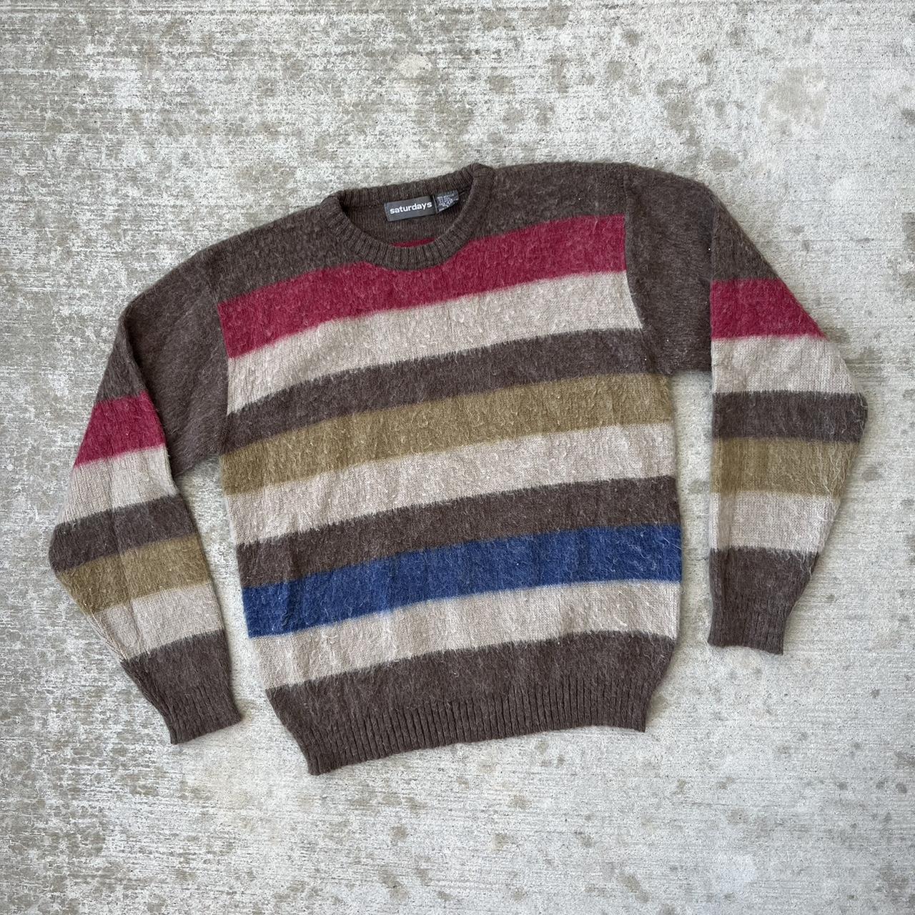 Vintage striped sweater discount mens