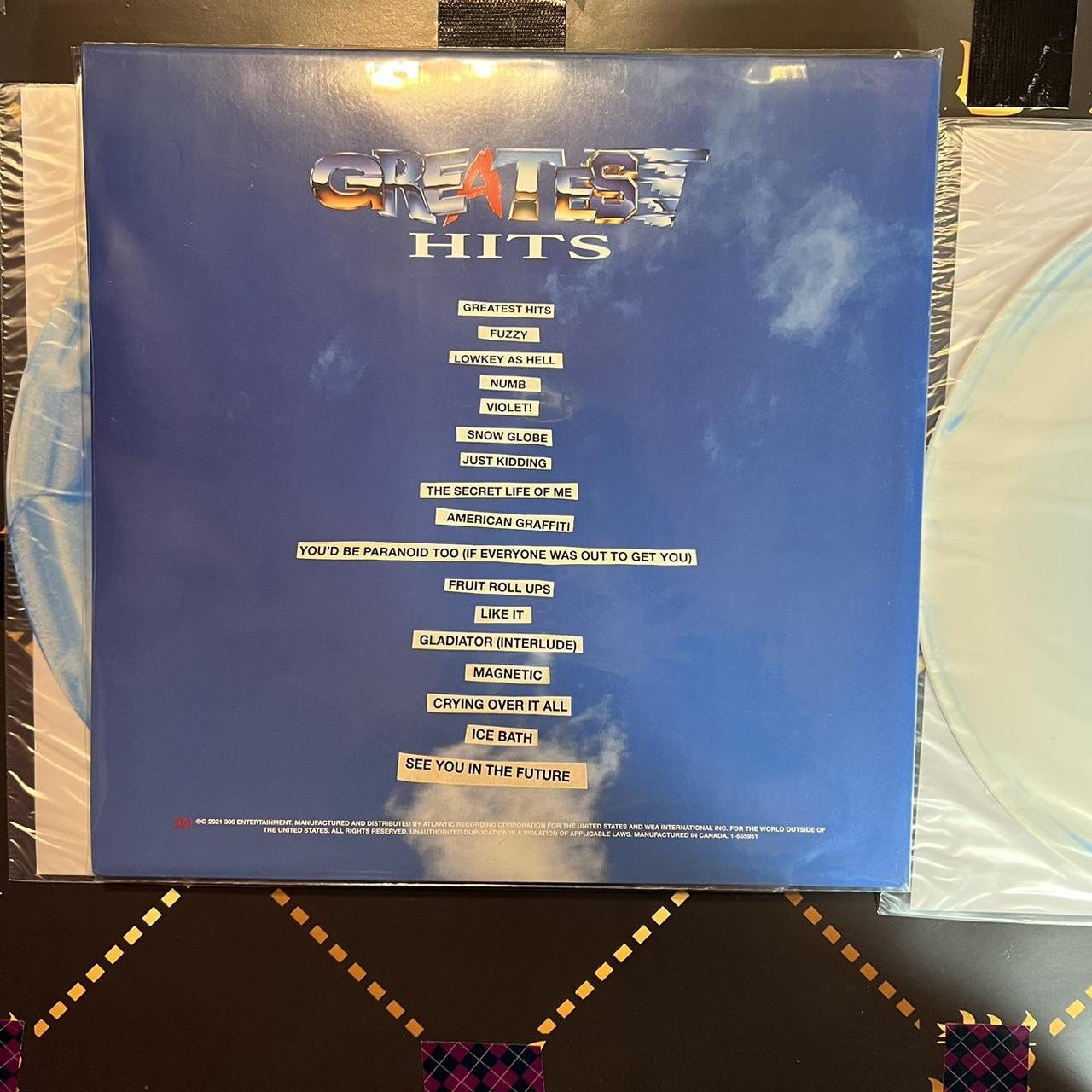 waterparks greatest hits blue swirl vinyl. price... Depop