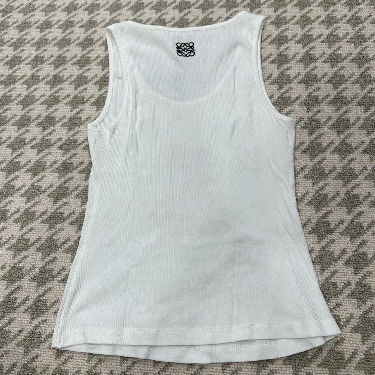 Loewe Women's White and Red Vests-tanks-camis (4)