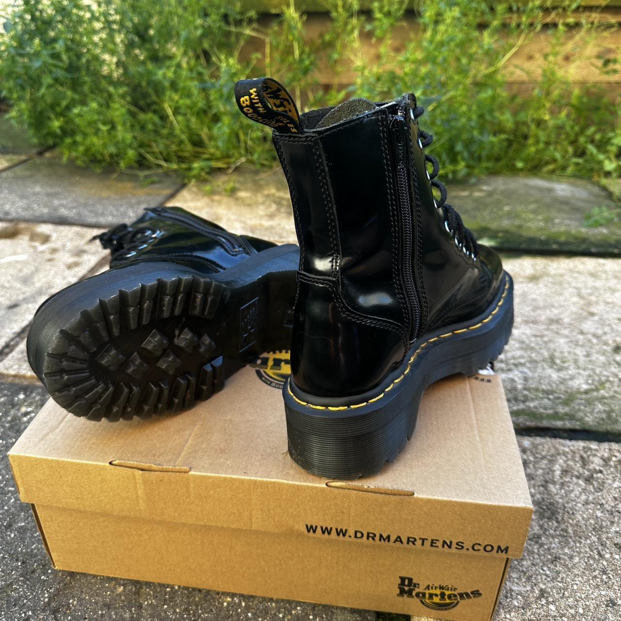 jadon hi rainbow patent platform boots