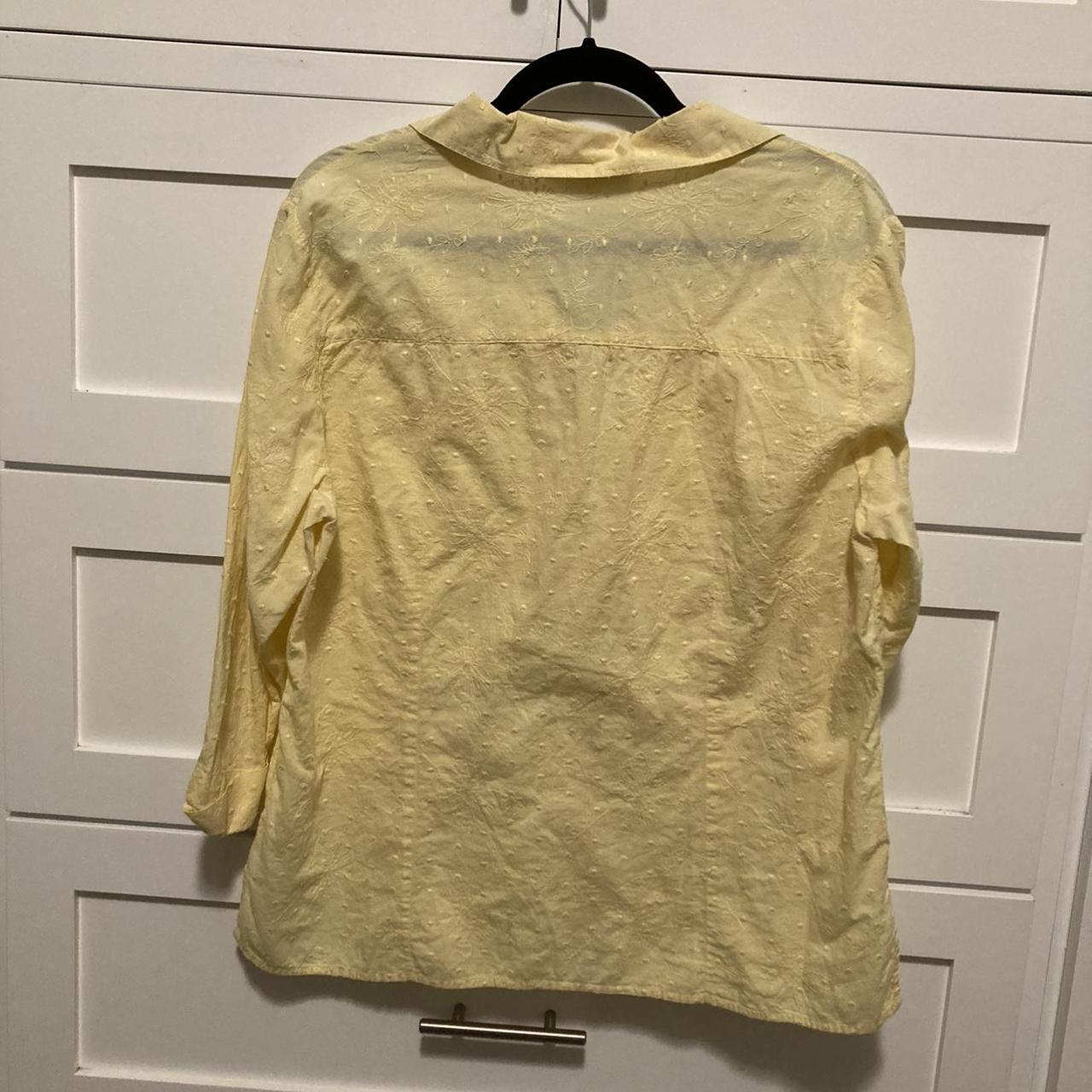 JM Collection Women's Yellow Shirt | Depop