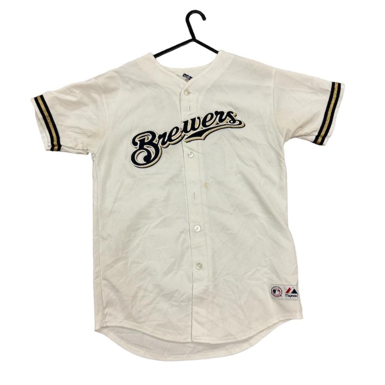 Milwaukee Brewers baseball jersey majestic top baseball