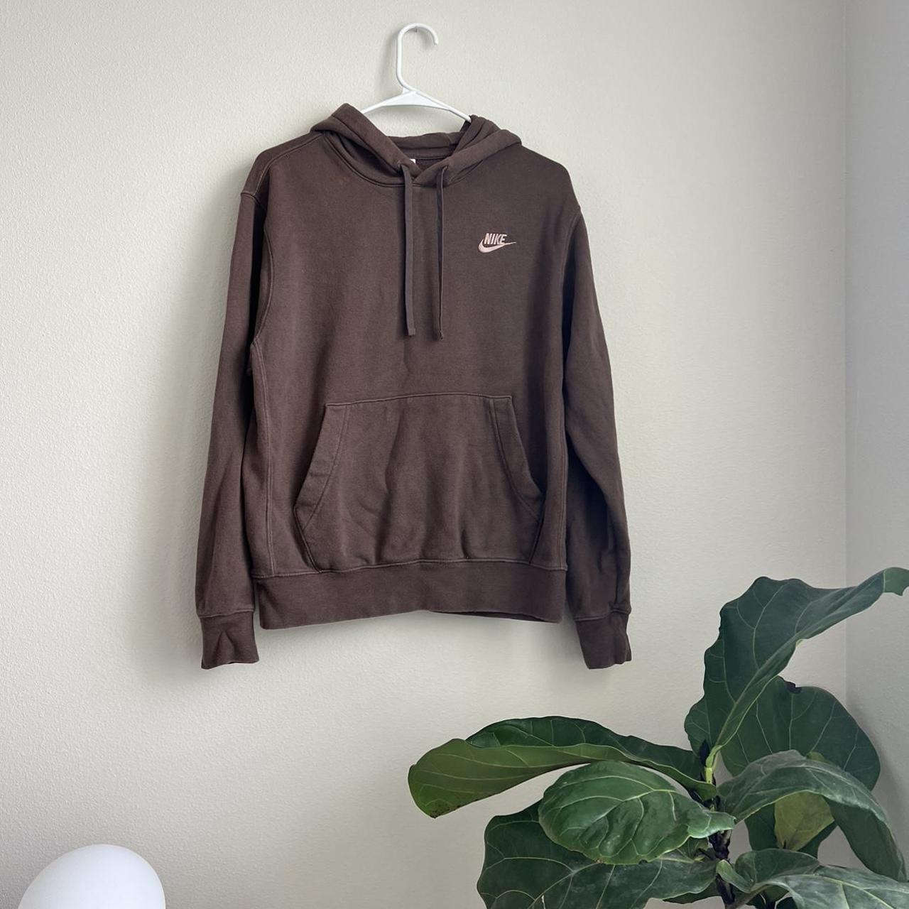 tawny brown nike hoodie