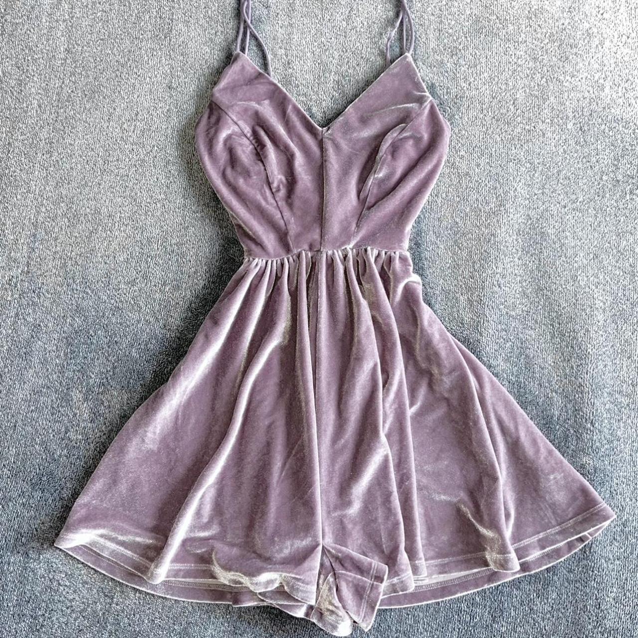 Silence + Noise Women's Purple Playsuit-romper | Depop