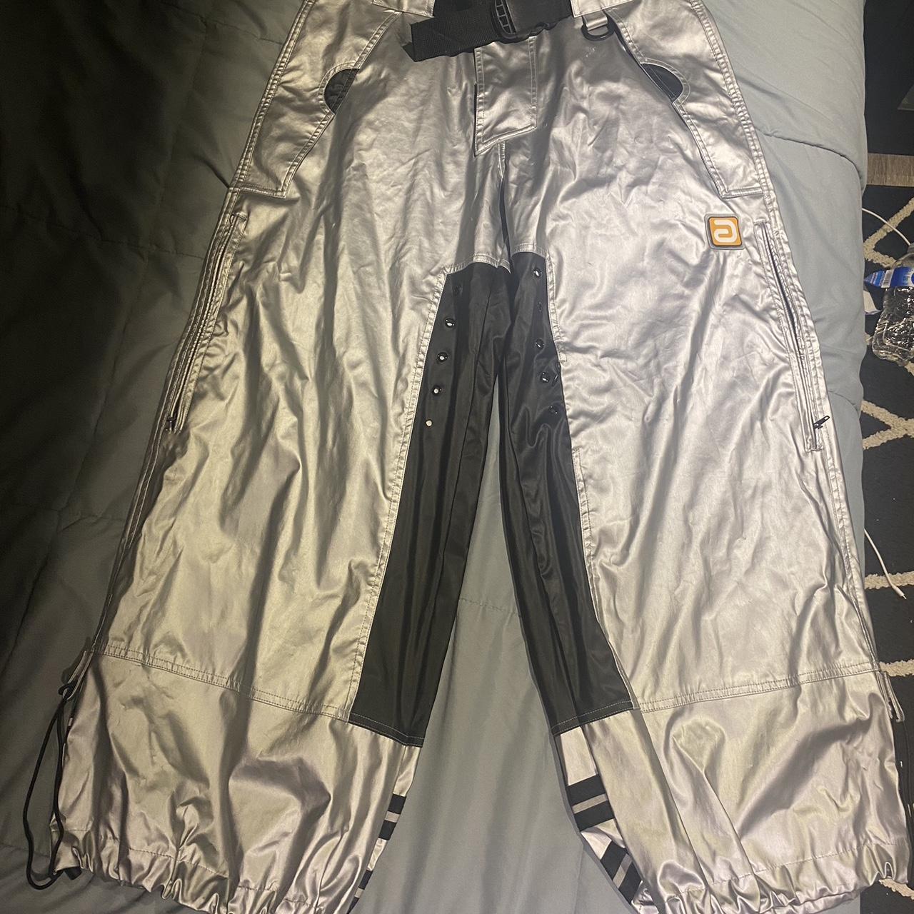 店舗良い Flashy Pants. Rave AlteredMind 90s Vintage silver Depop | パンツ