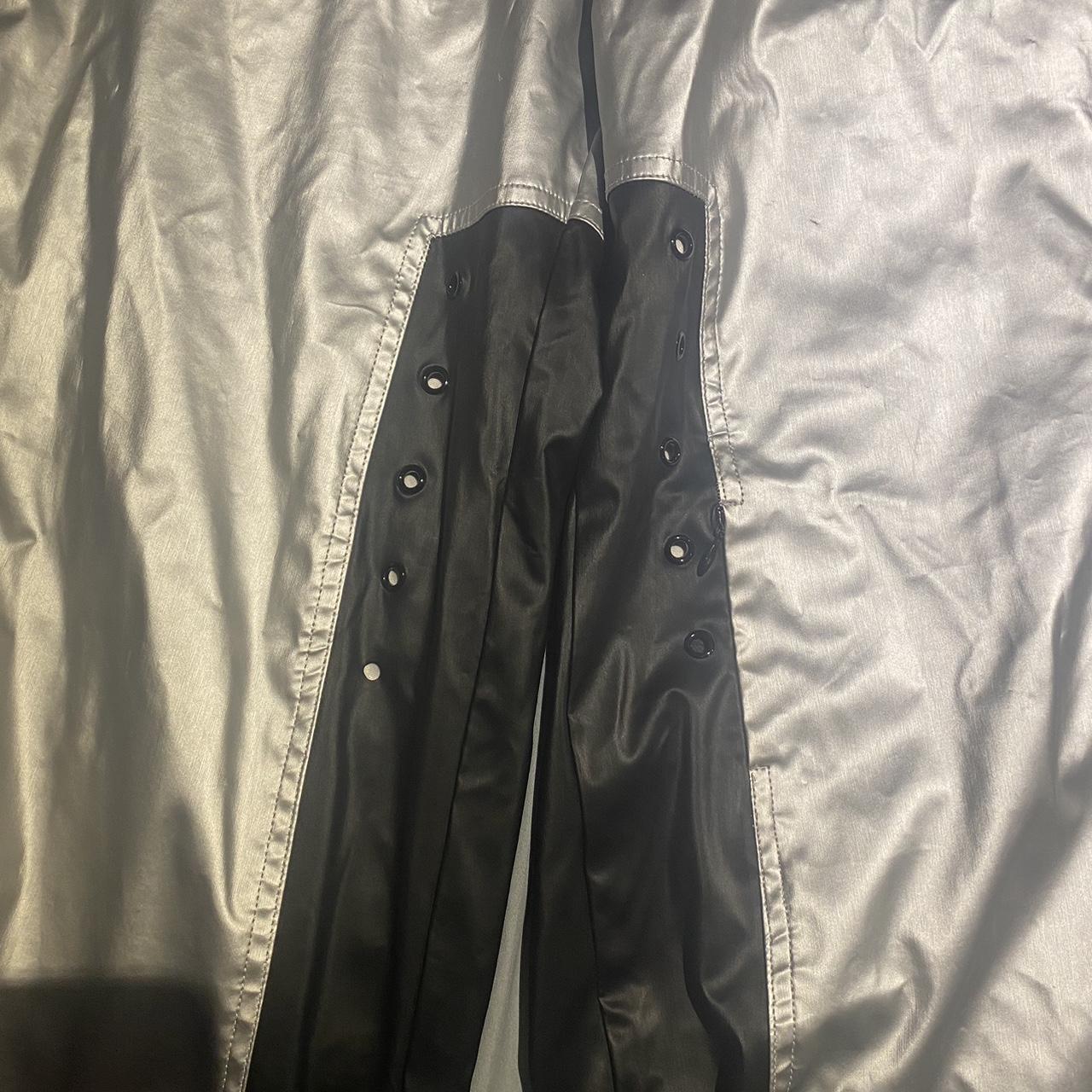 Vintage 90s AlteredMind Rave Pants. Flashy silver | Depop