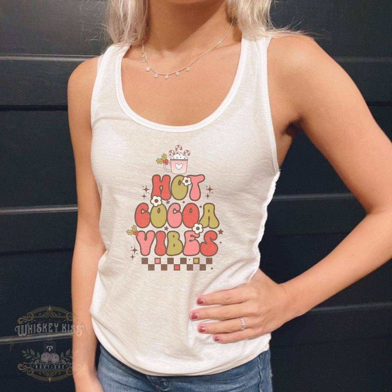 Exclusive Whiskey Kiss graphic tank top in Hot Cocoa... Depop