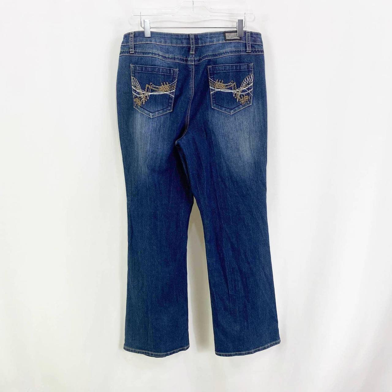 Earl Jeans Blue Stone Wash Bootcut Denim Jeans - Depop