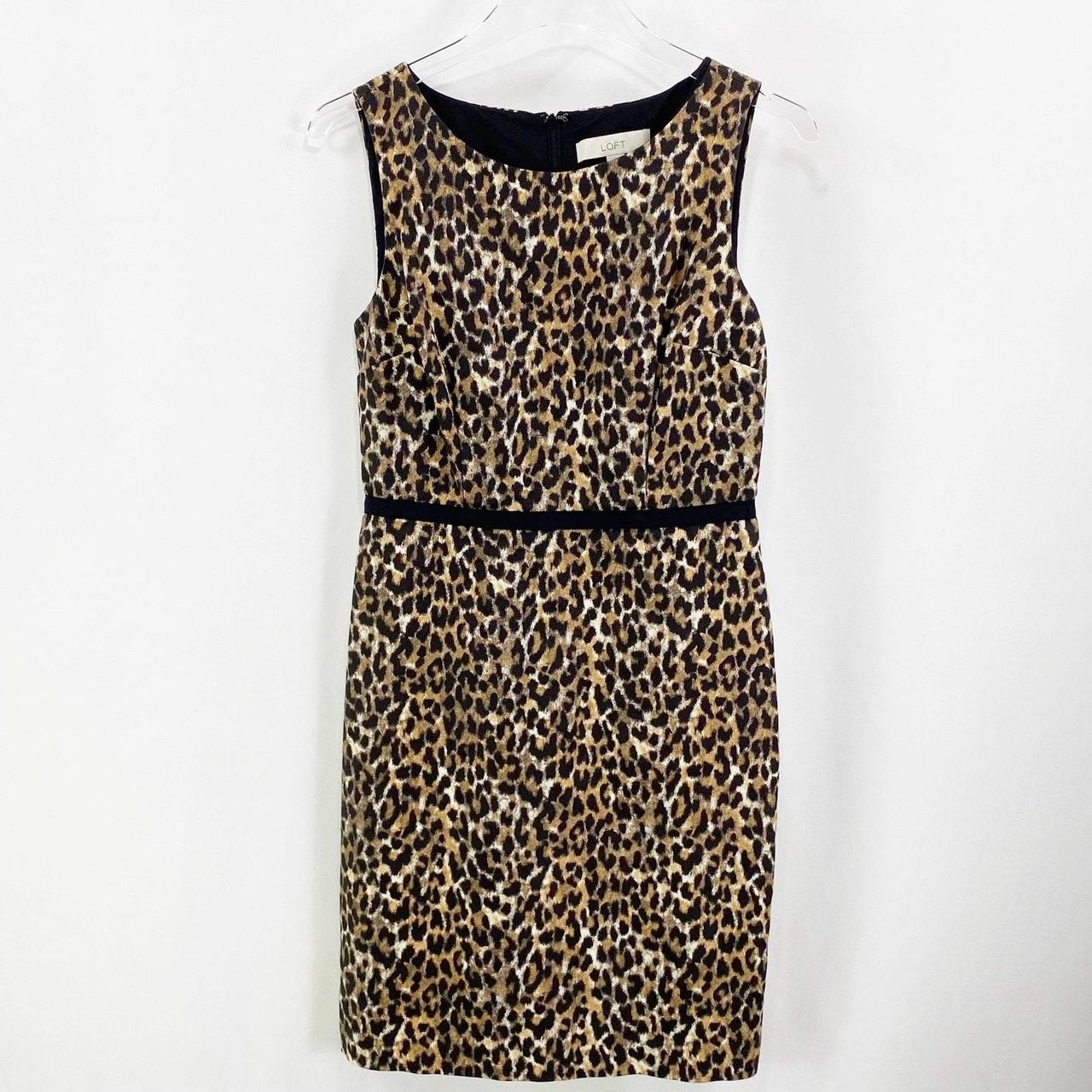 Loft cheetah dress best sale