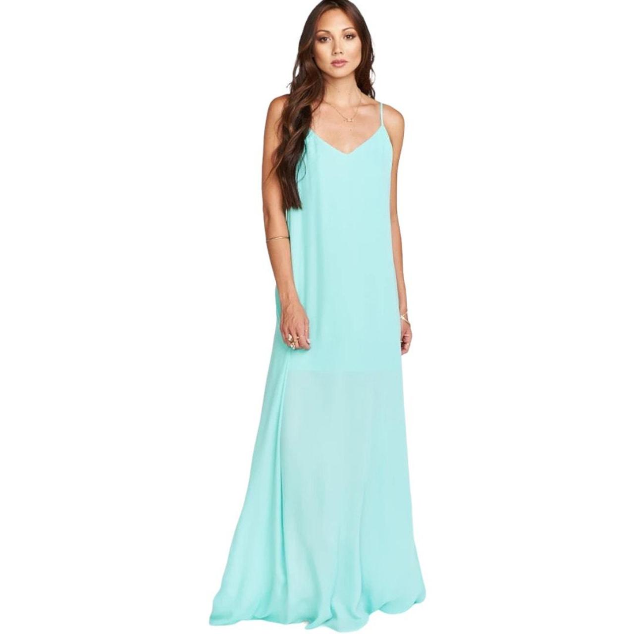 SHOW ME popular YOUR MUMU Jolie Maxi Dress in Sea Glass