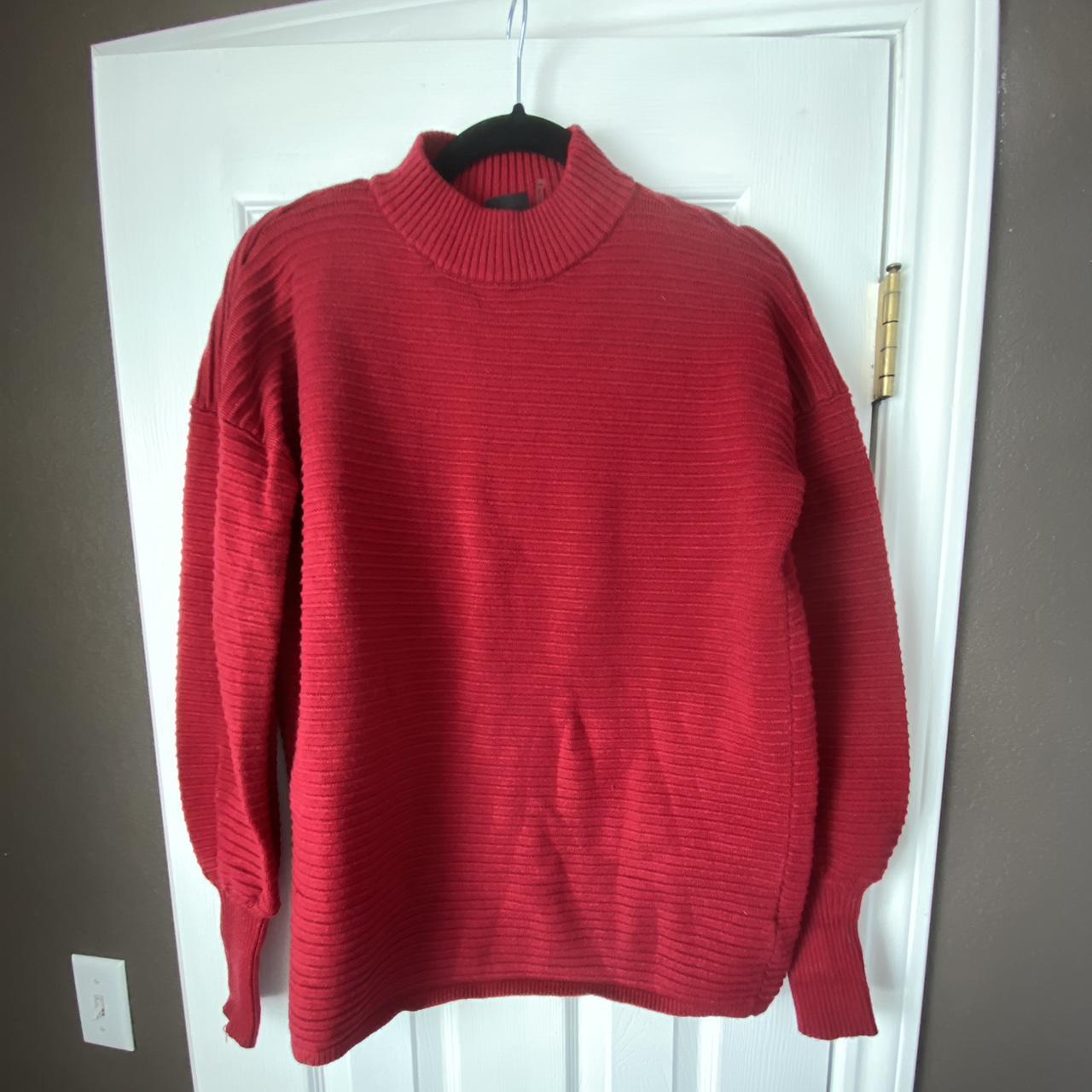 Women S Red And Burgundy Jumper Depop