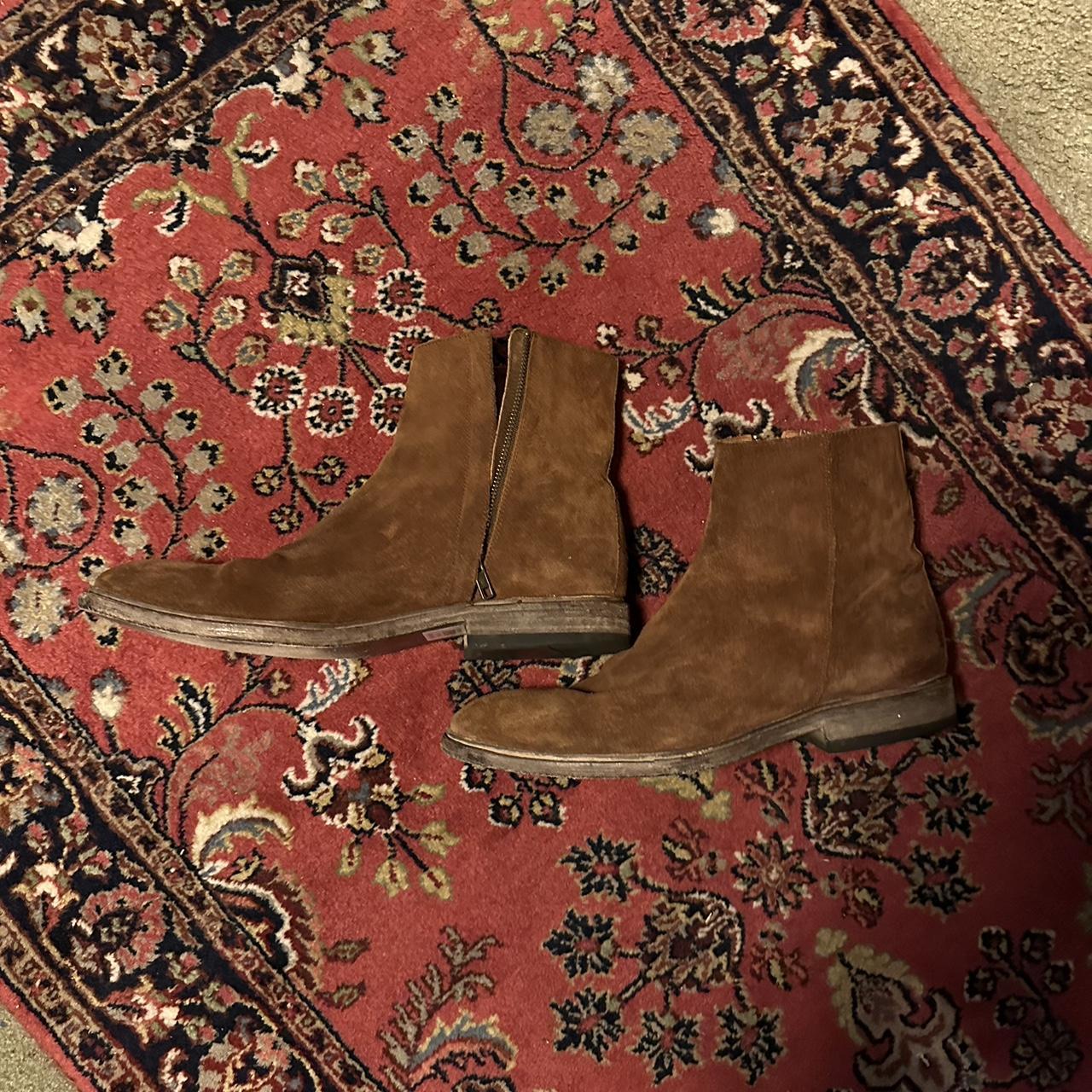 frye back zip leather boots