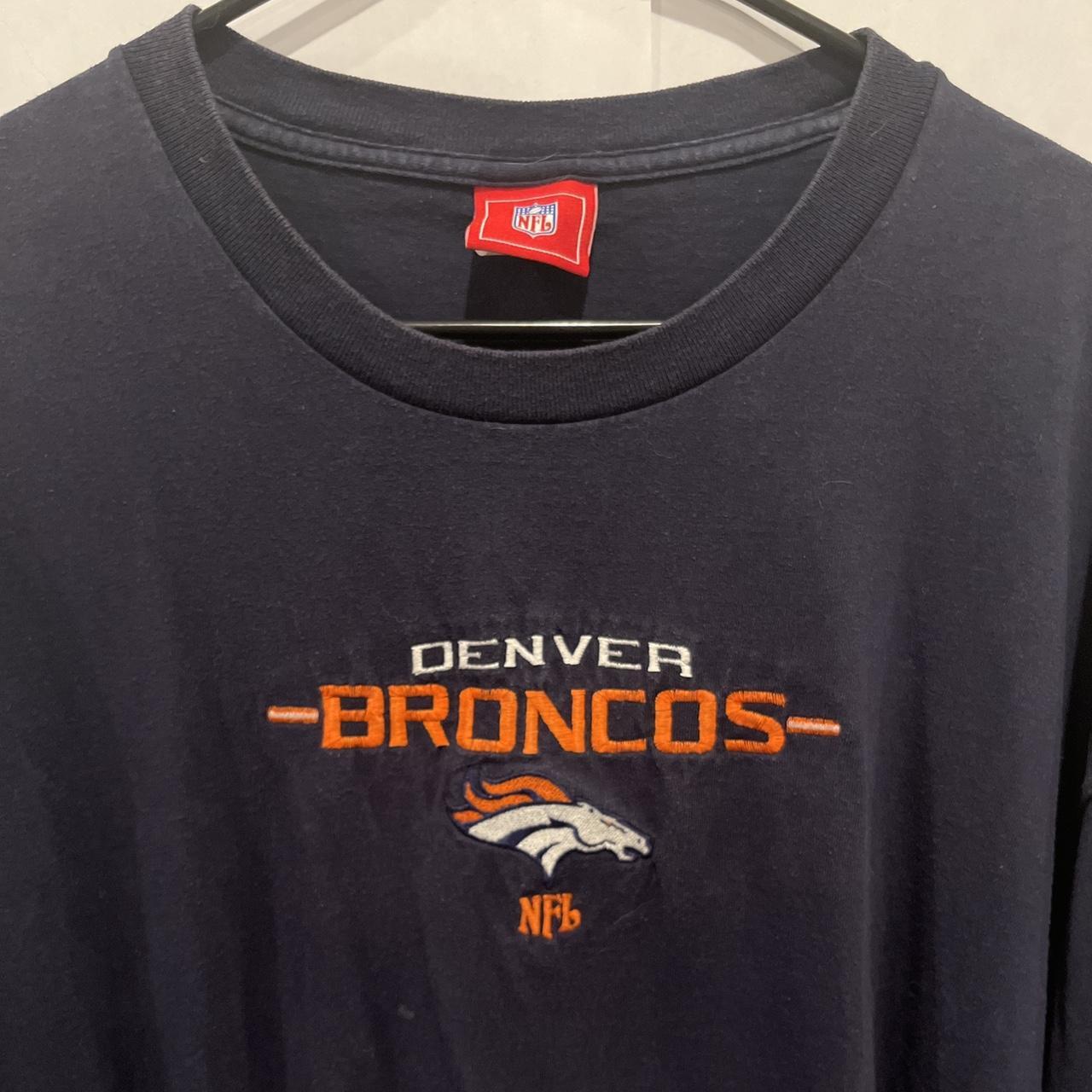 Vtg Y2K Reebok NFL Denver Broncos Youth Shirt Size - Depop