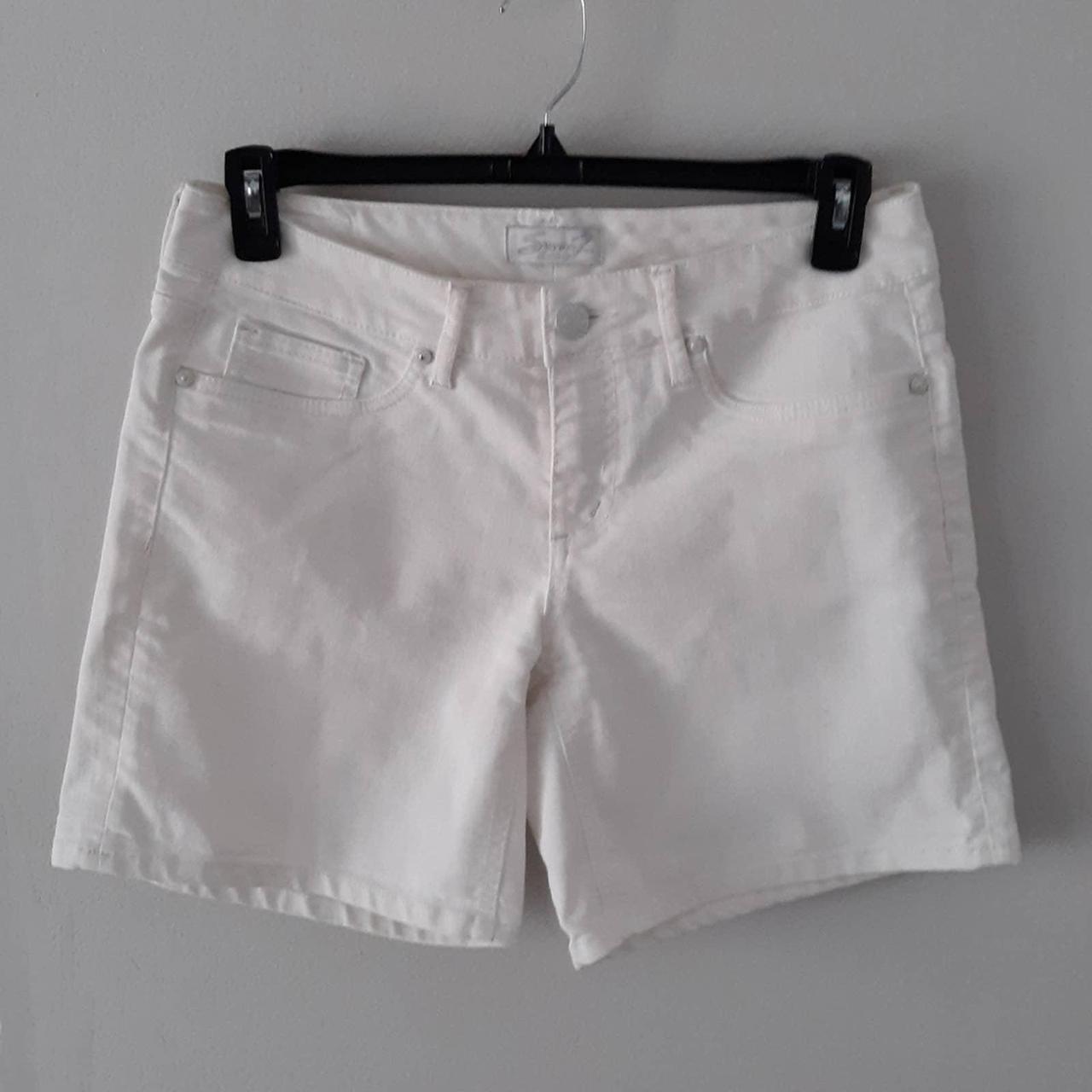 SEVEN7 STRETCH BERMUDA JEAN SHORTS Women's great... - Depop