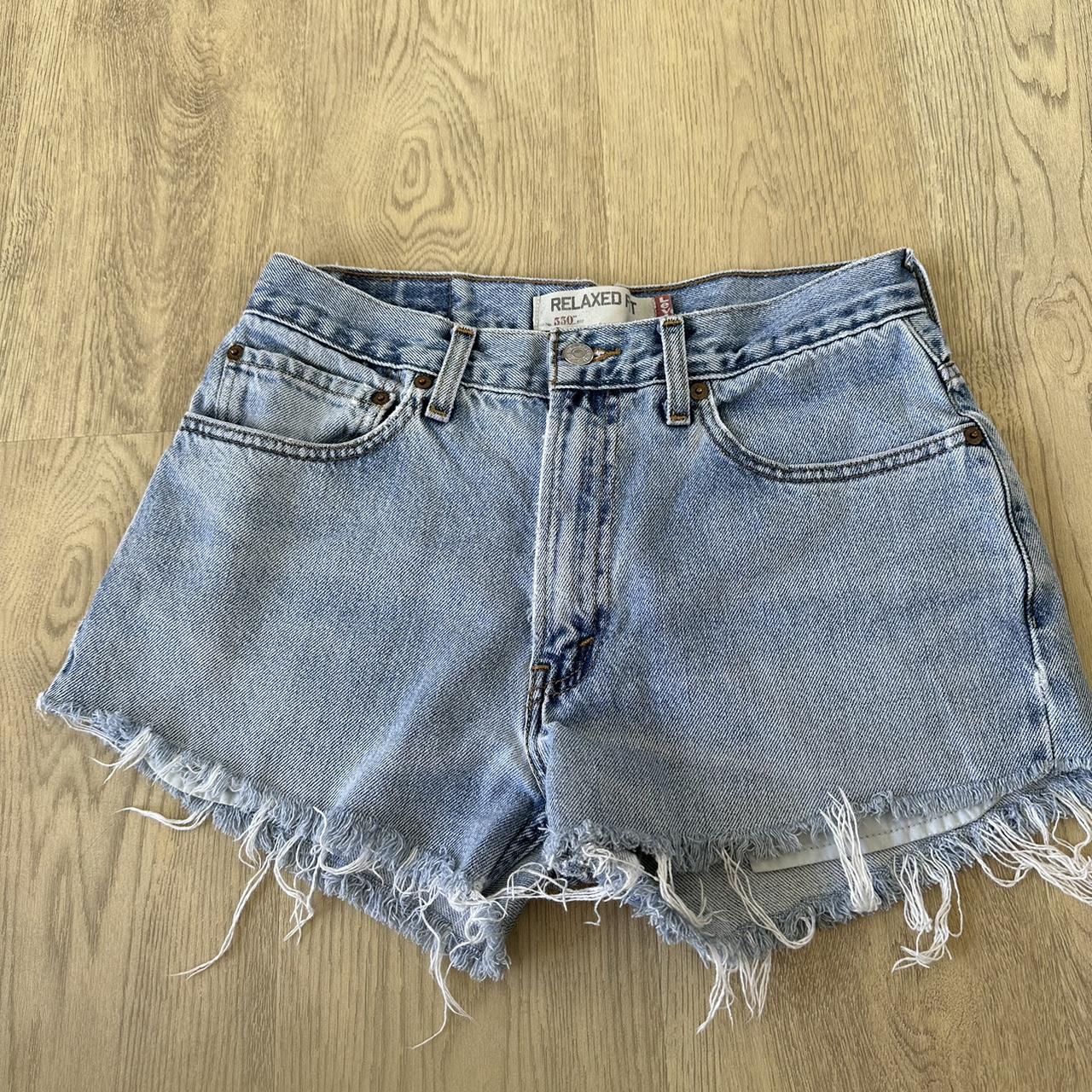 Levi 550 vintage denim shorts - size 31 - $40 - Depop