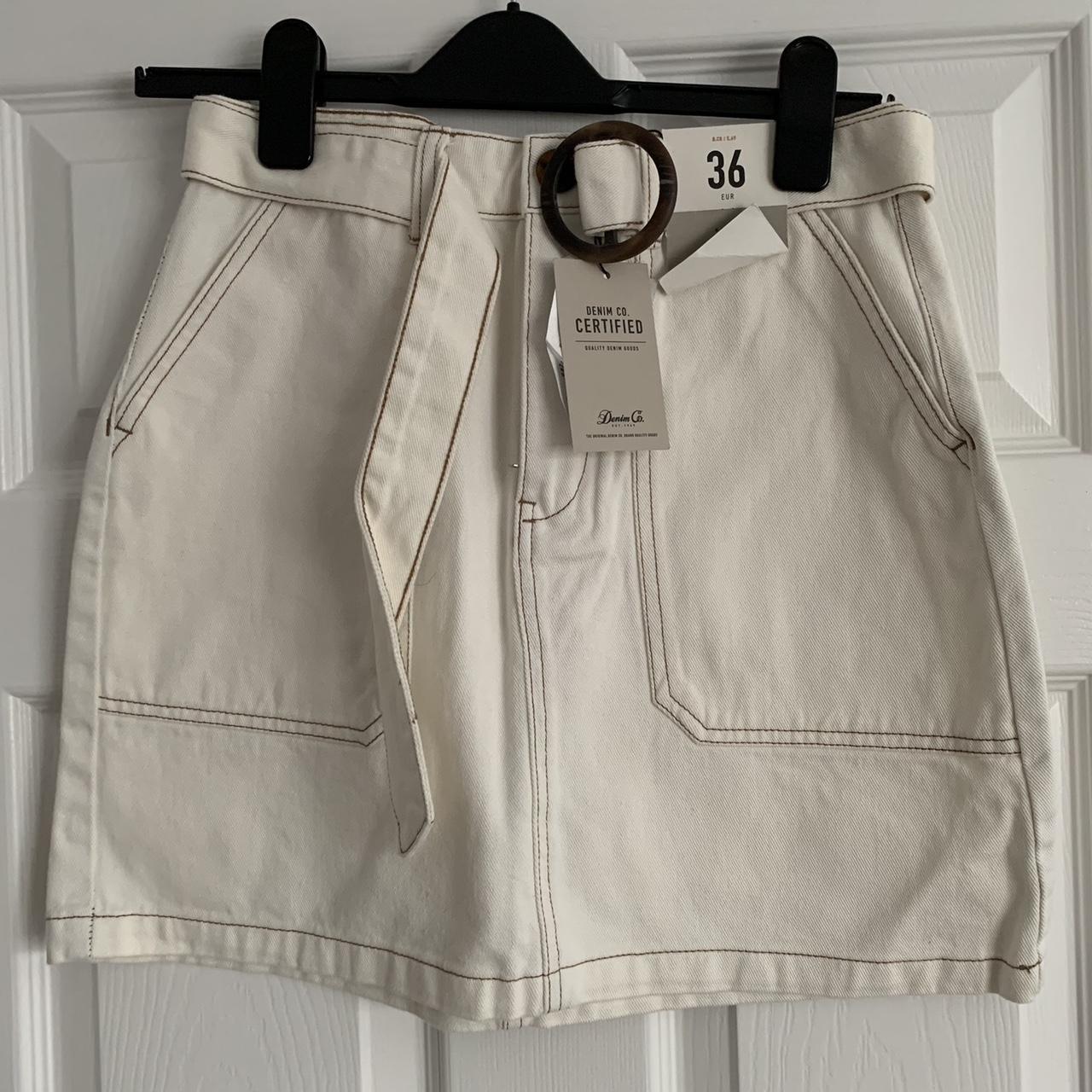 Primark cream denim shirt with belt Brand new Depop