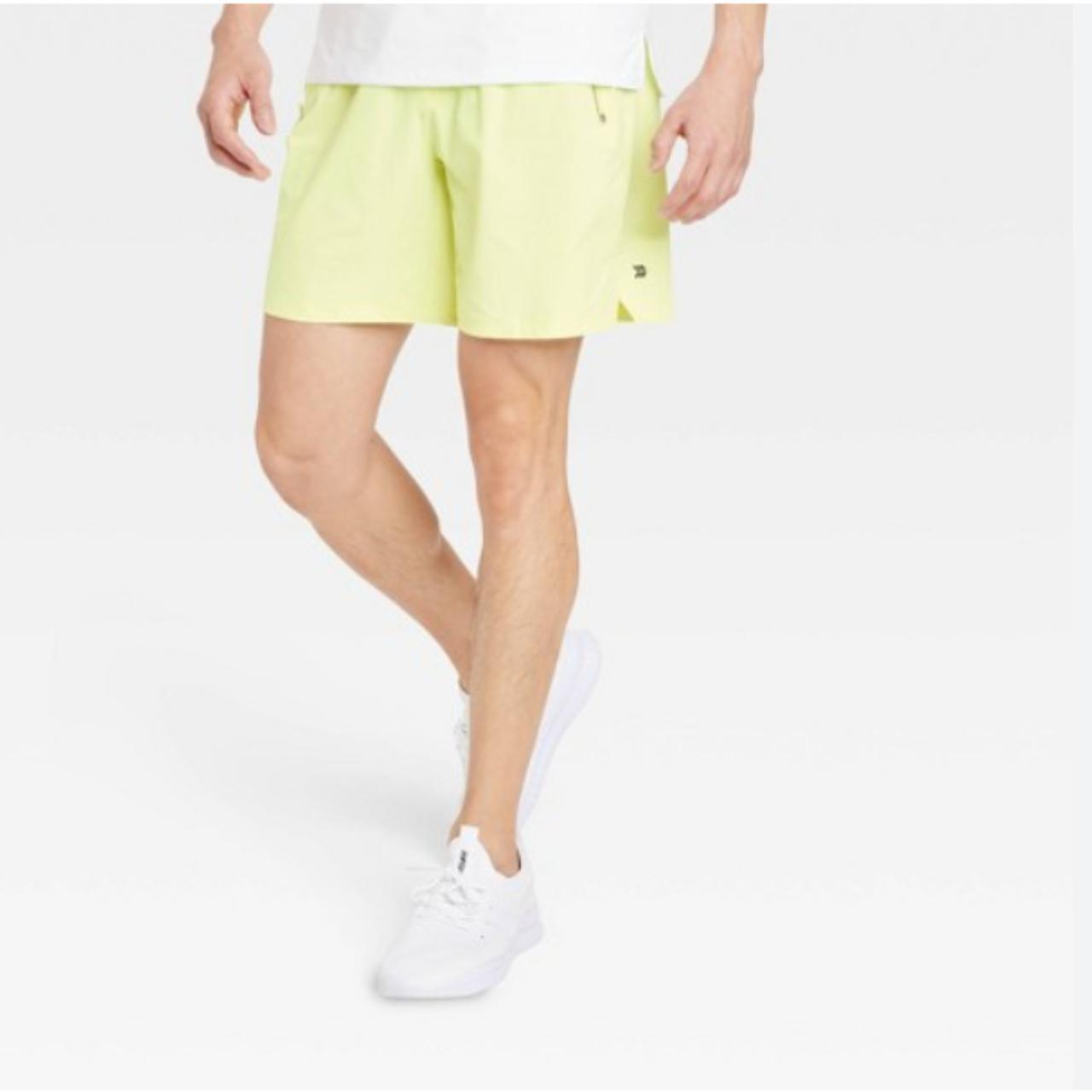 All in Motion Men's Yellow Shorts Depop