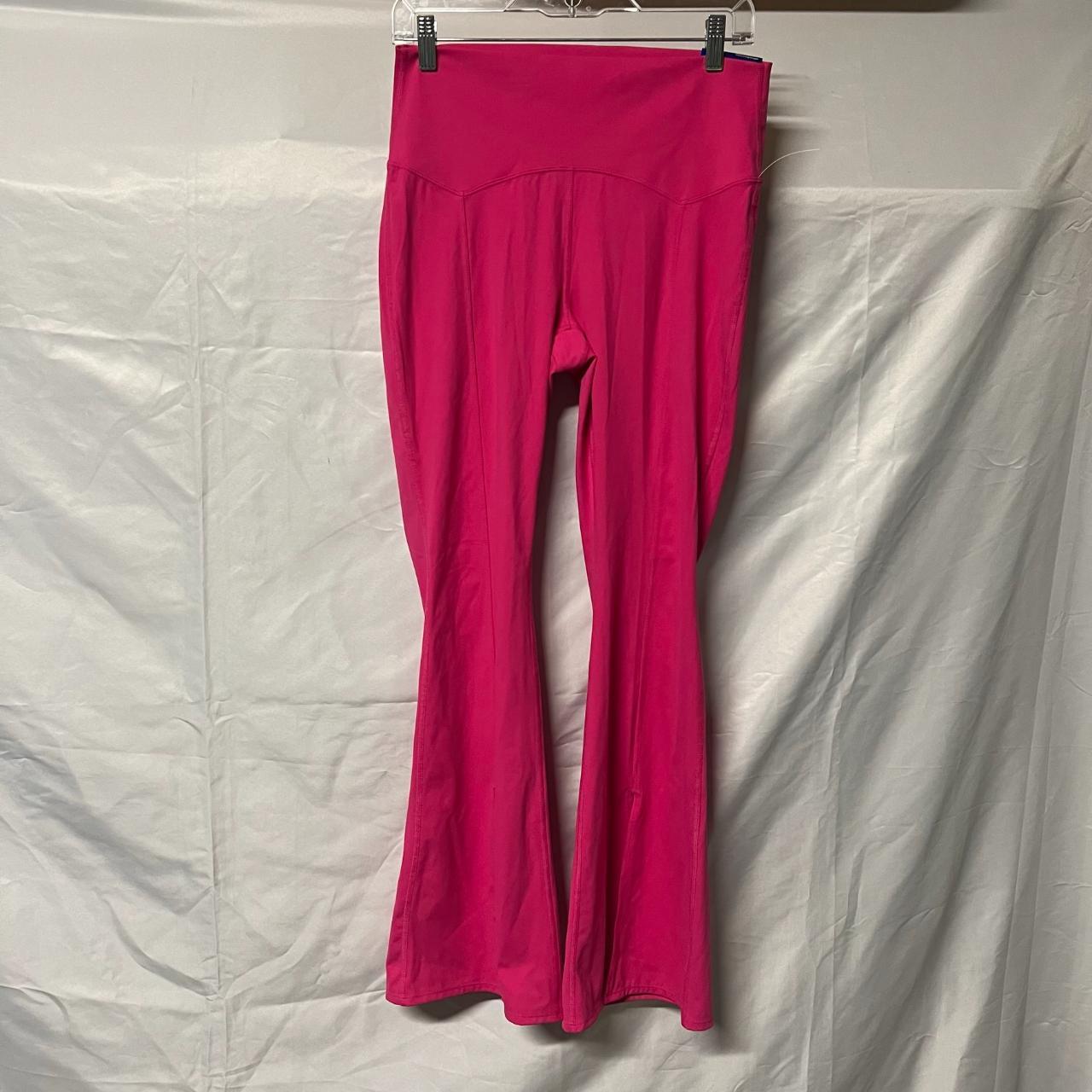 Women's Textured Flare Leggings - JoyLab™ Pink XL