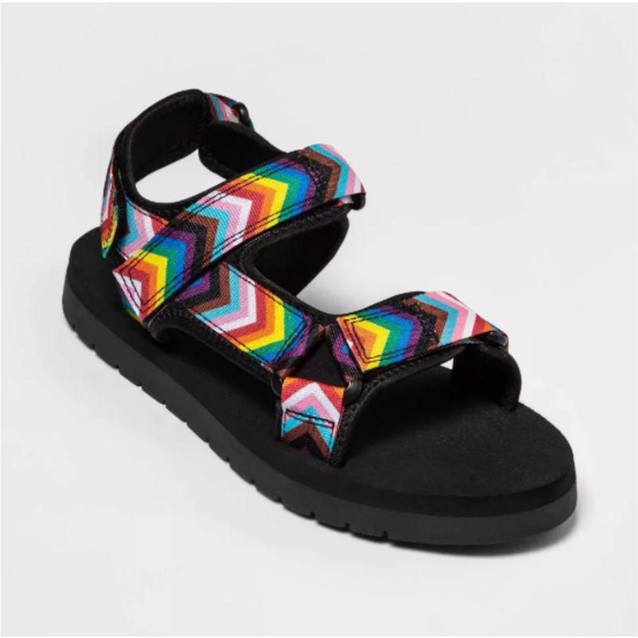 Target Women's Black Sandals Depop