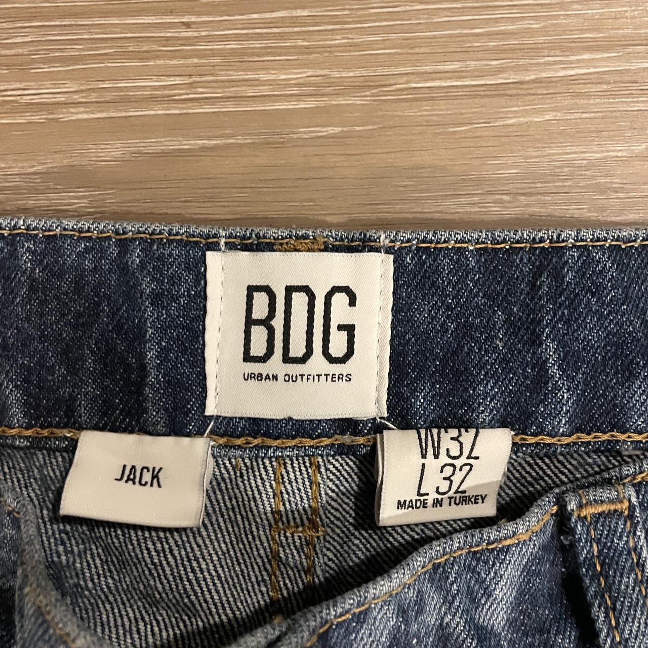 BDG Men's Blue and Navy Trousers | Depop