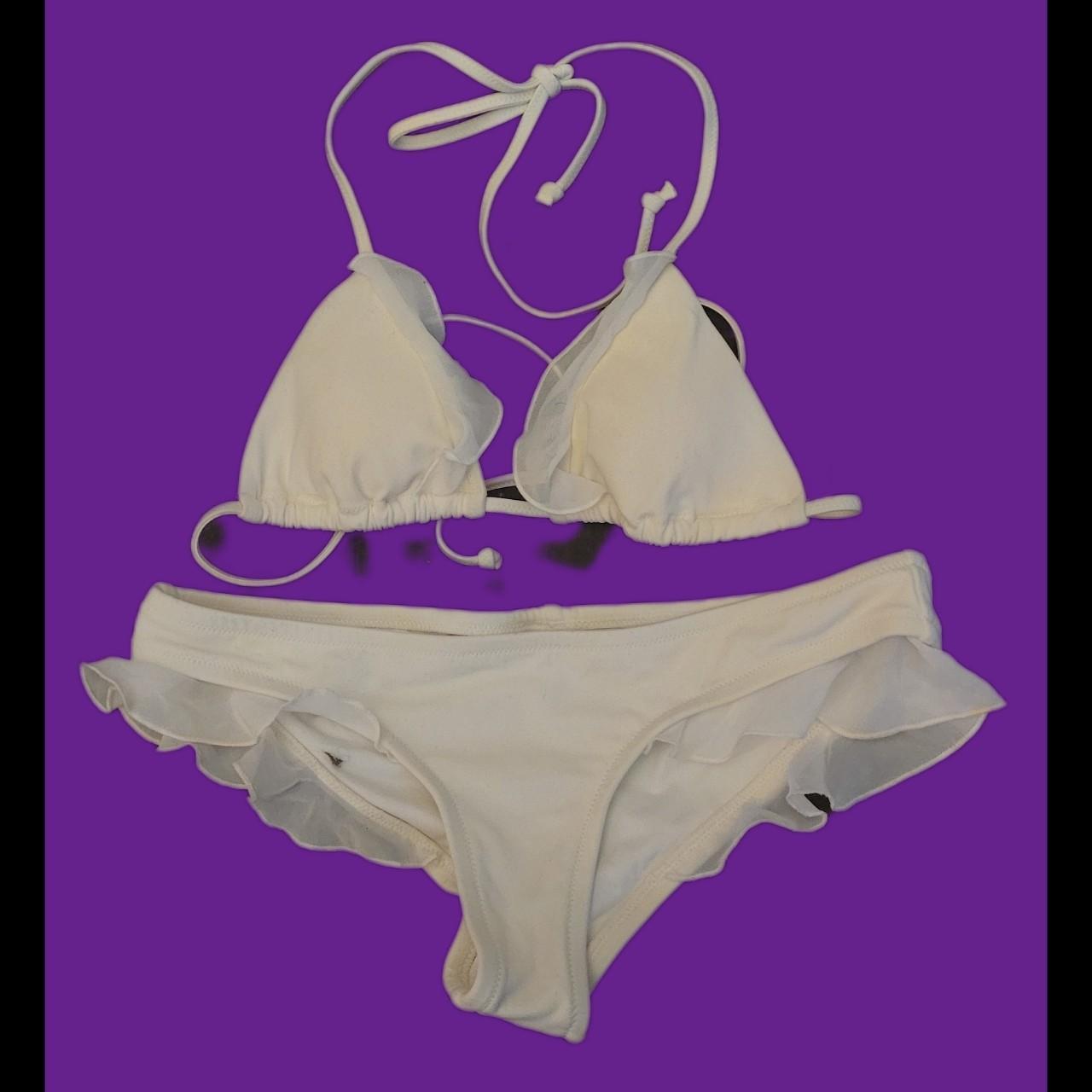 Y2k VS XS white bikini Depop