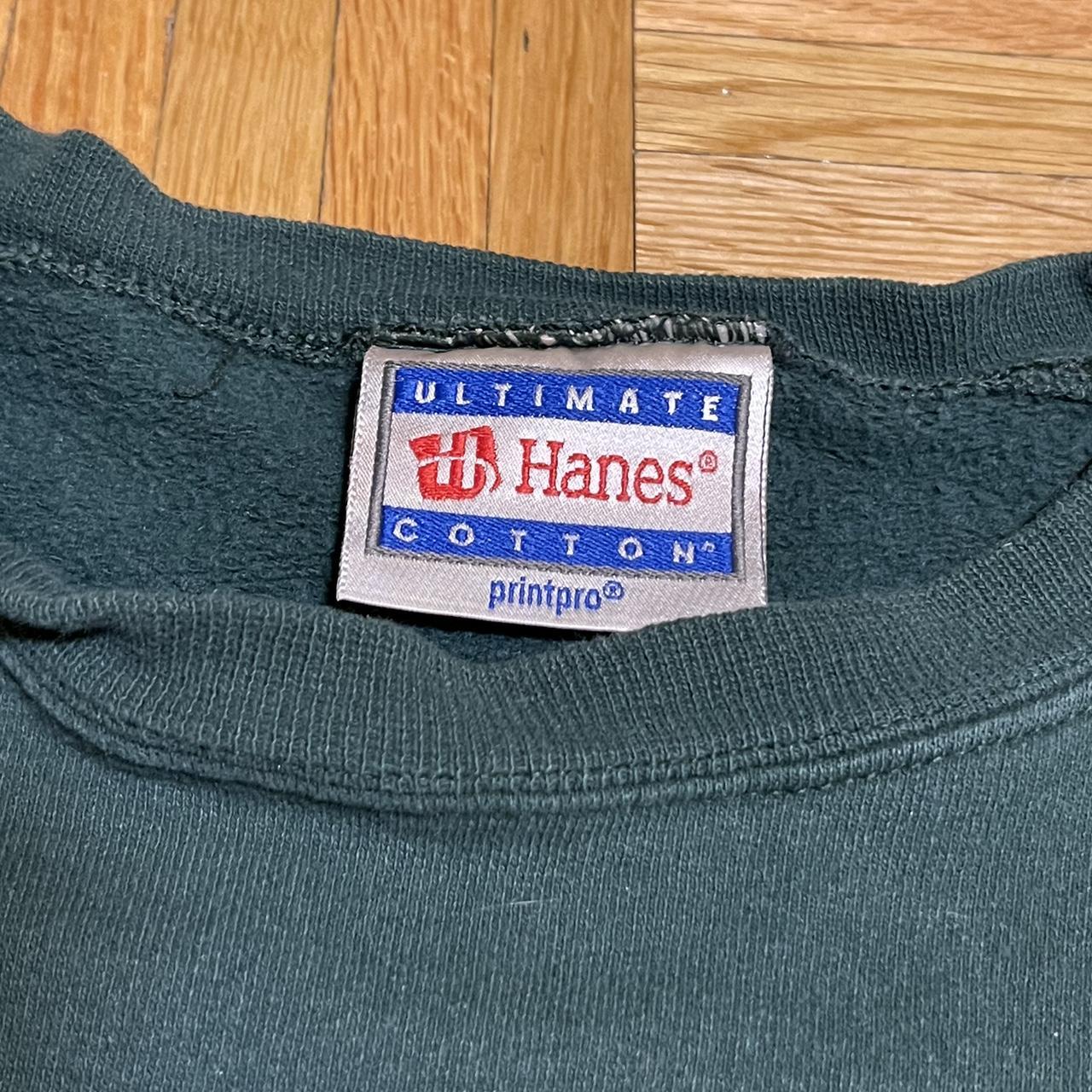 Vintage ultimate Hanes cotton tag green blank - Depop