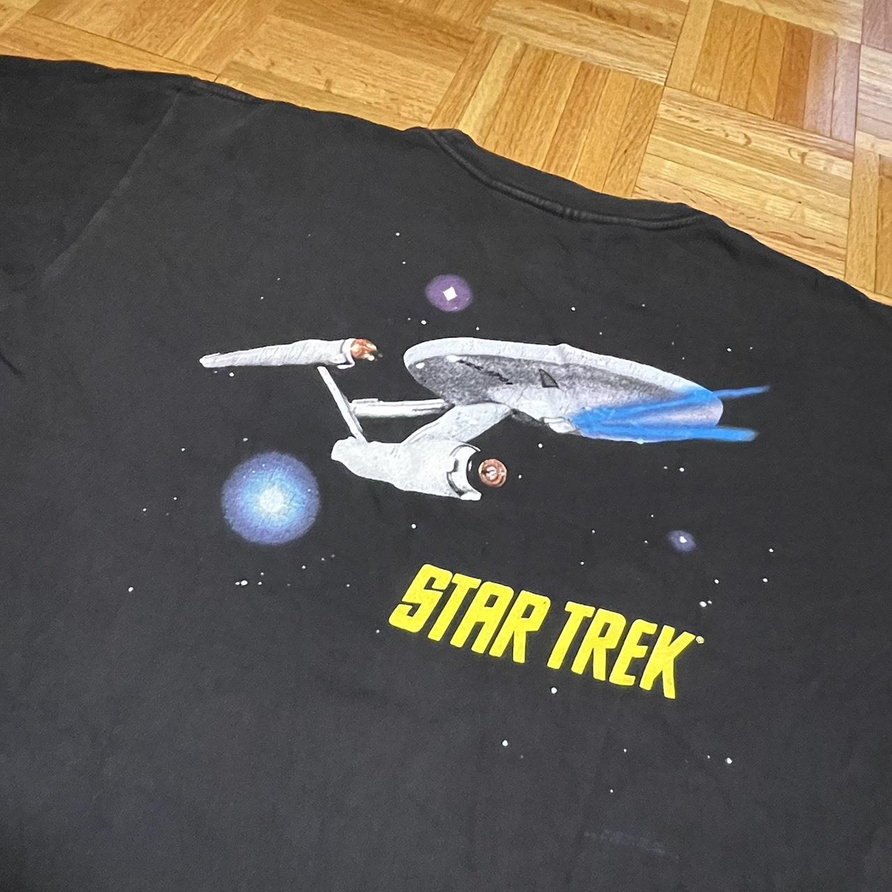 Vintage SBW Cotton wise tag Star Trek Spaceship 1996 | Depop