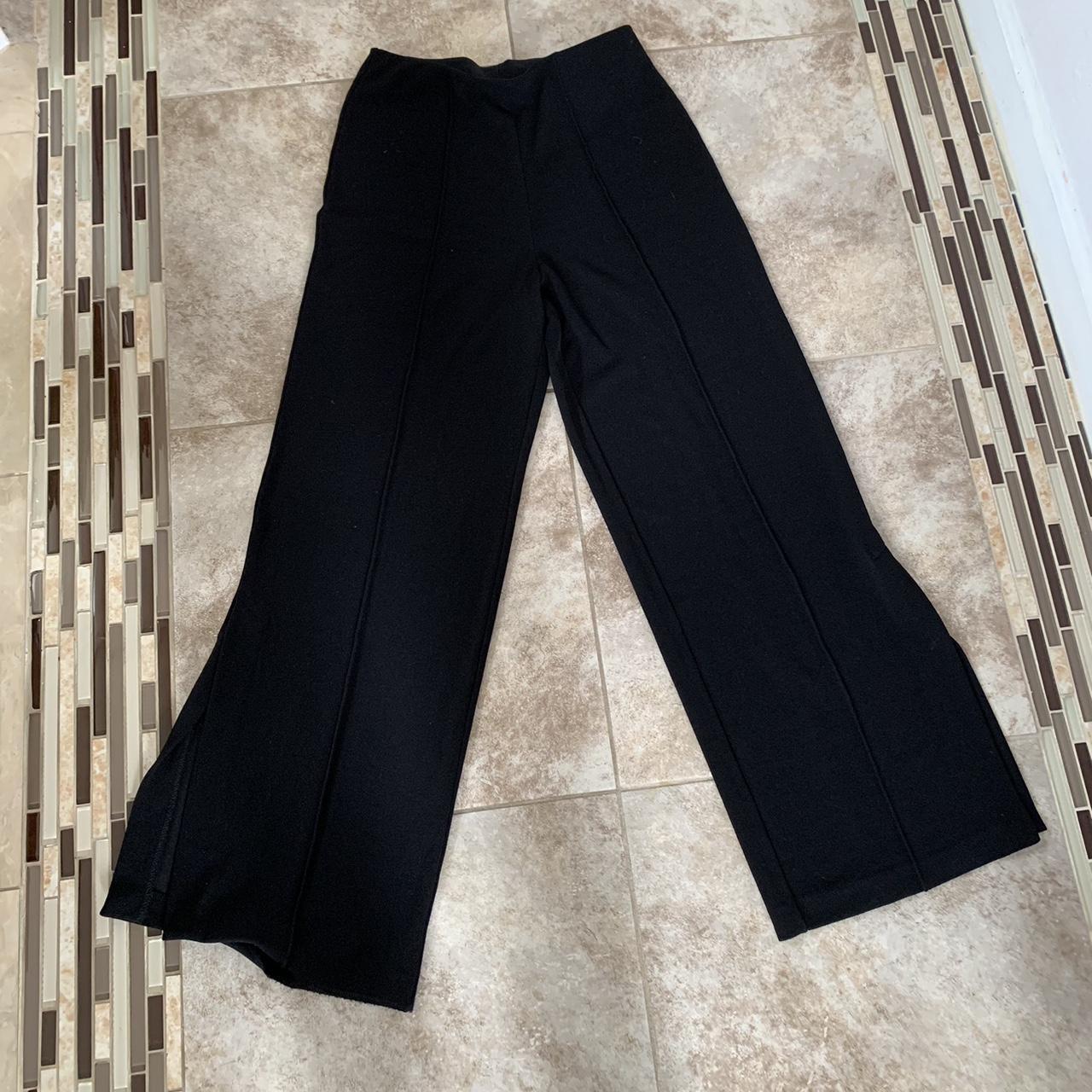 Marlene Birger black side slit pants size medium In... - Depop