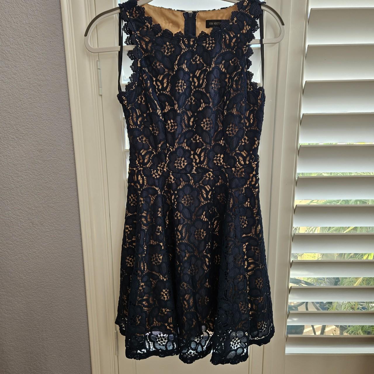 Jodi Kristopher blue dress size 3 Juniors In good