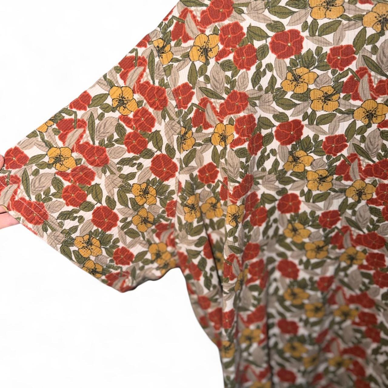 Basic Editions Women's Blouse - Multi/Orange - XL… - image 2