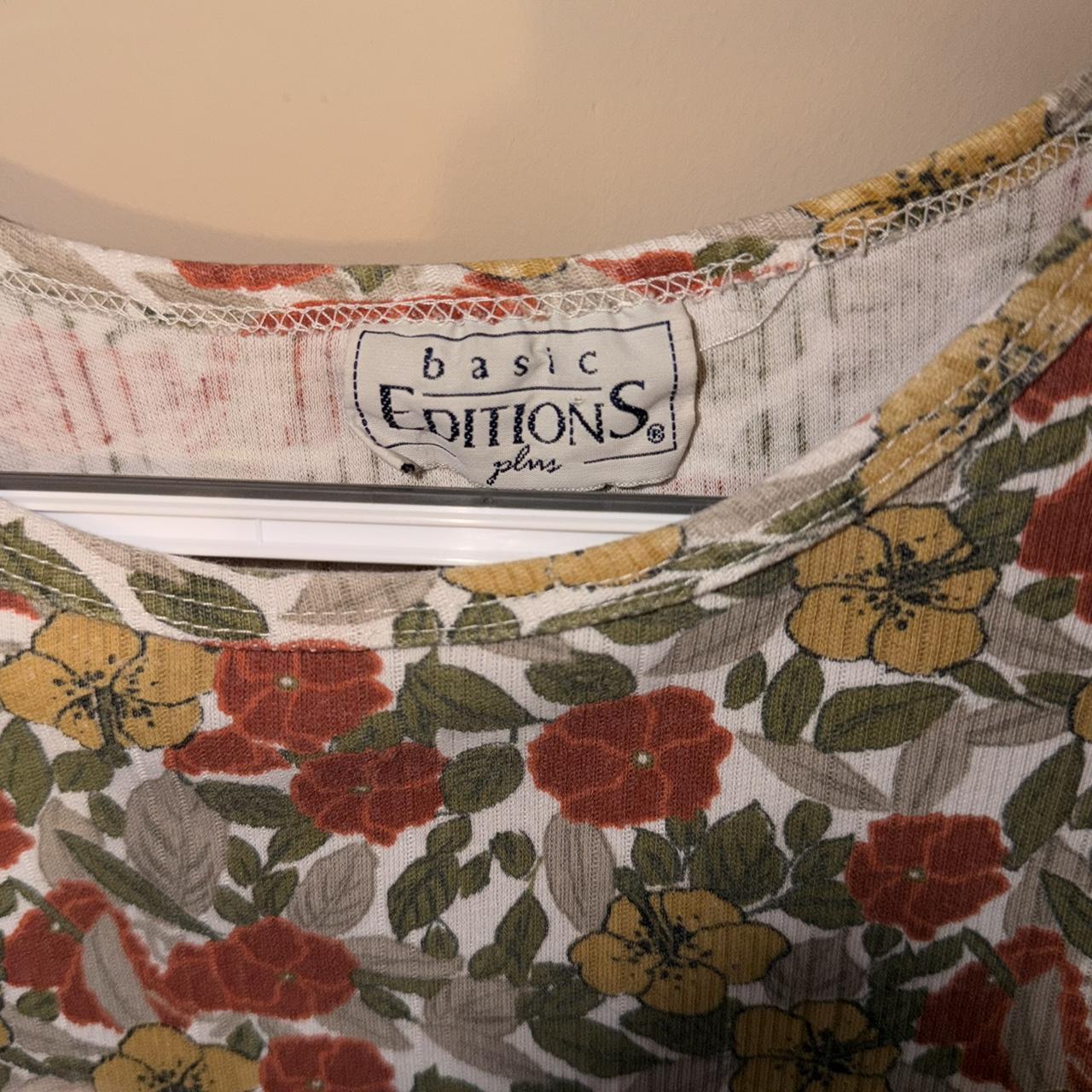 Basic Editions Women's Blouse - Multi/Orange - XL… - image 3