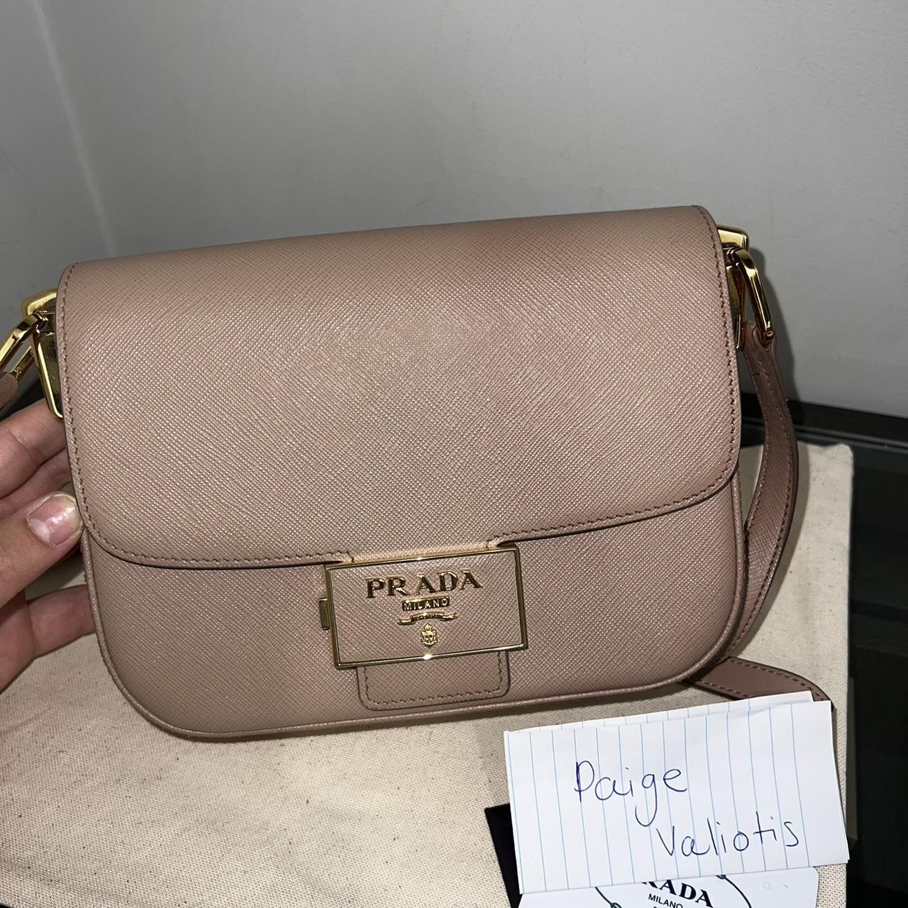 Prada Embleme Saffiano shoulder bag Retail Price Depop